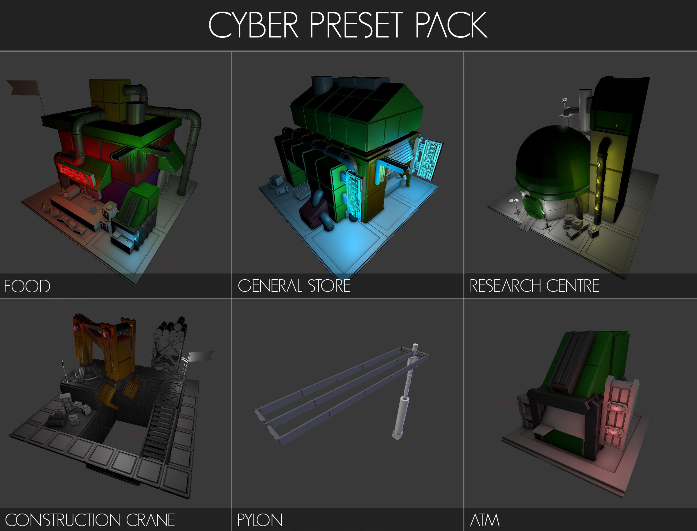 NMS Base Builder Preset Pack Cyber Street r/NoMansSkyTheGame