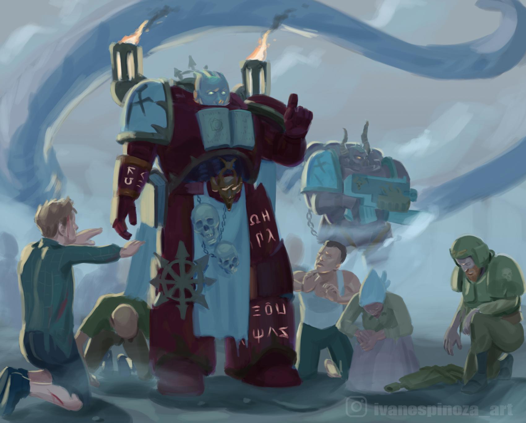 Heaven is a place (Chaos/Word Bearers fanart by me) r/ImaginaryWarhammer