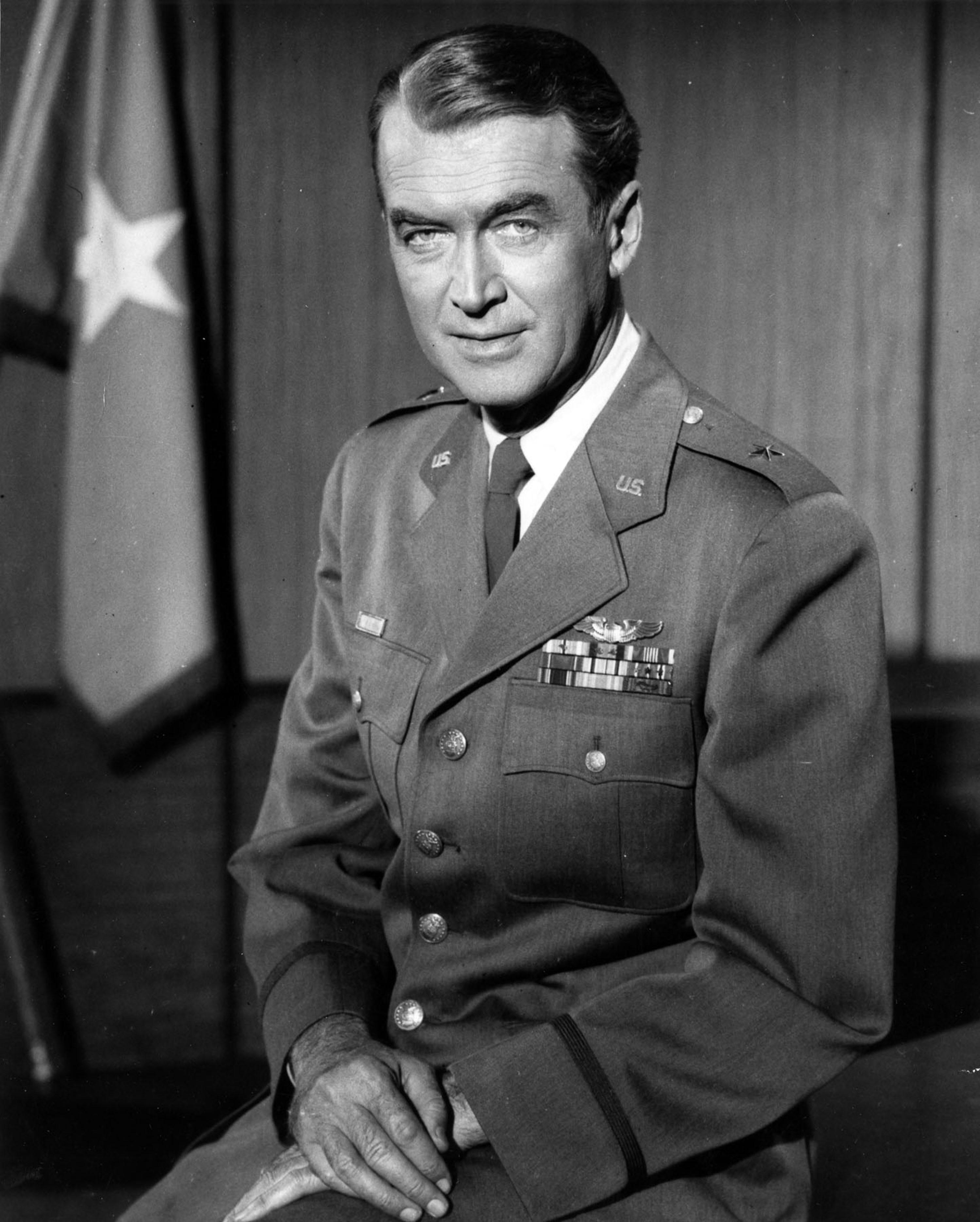 Actor James Stewart was promoted to Major General in US Air Force