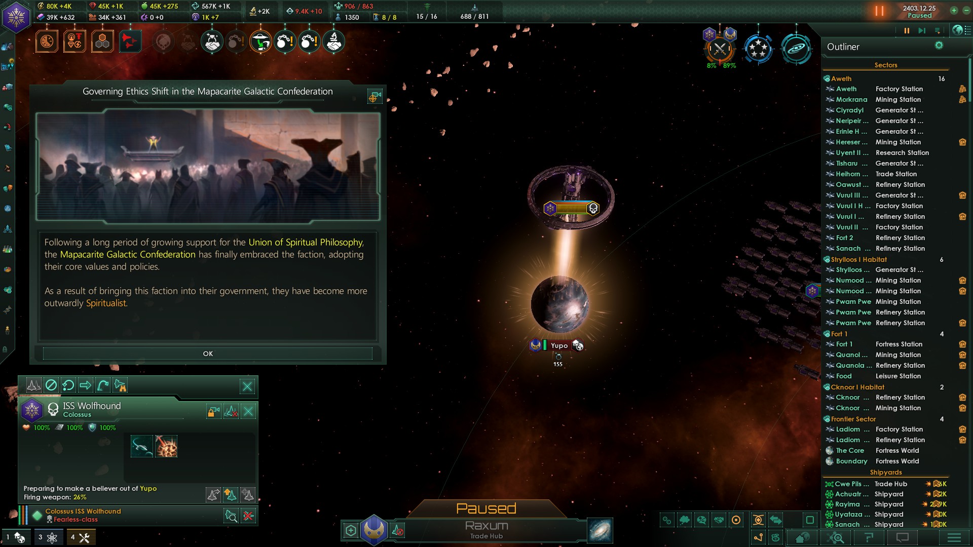 The divine enforcer is quite effective Stellaris