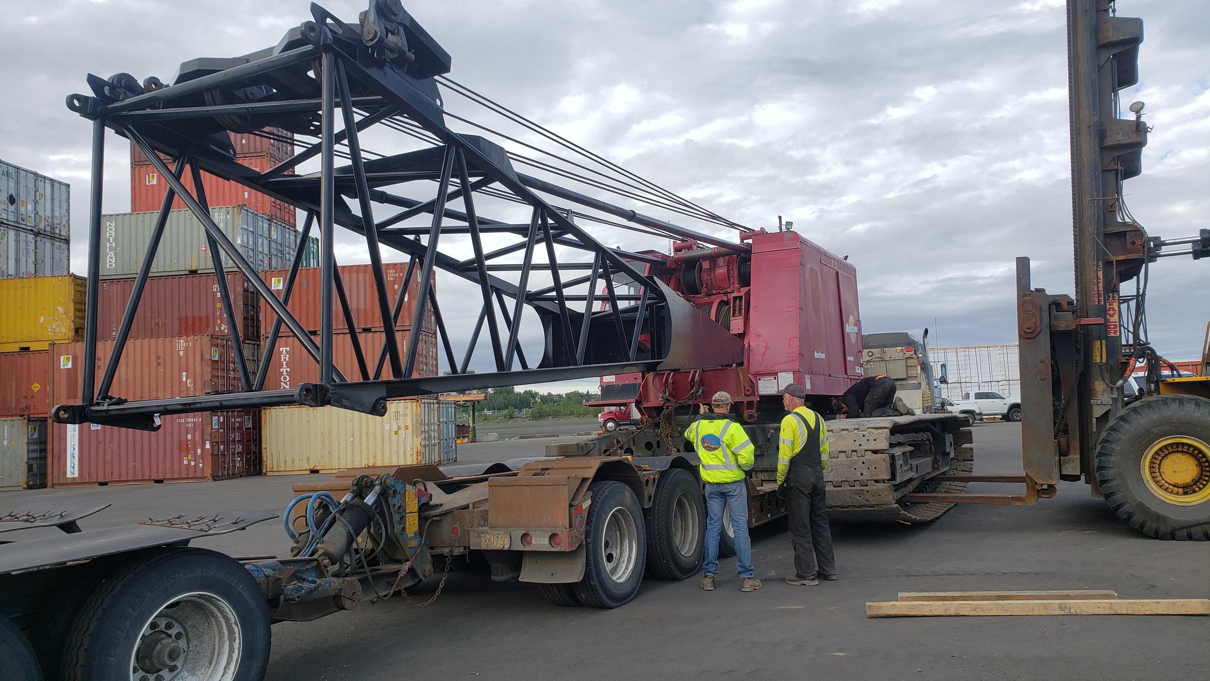 Dropping our 4000 off the Port of Anchorage. Sending it to Kotzebue