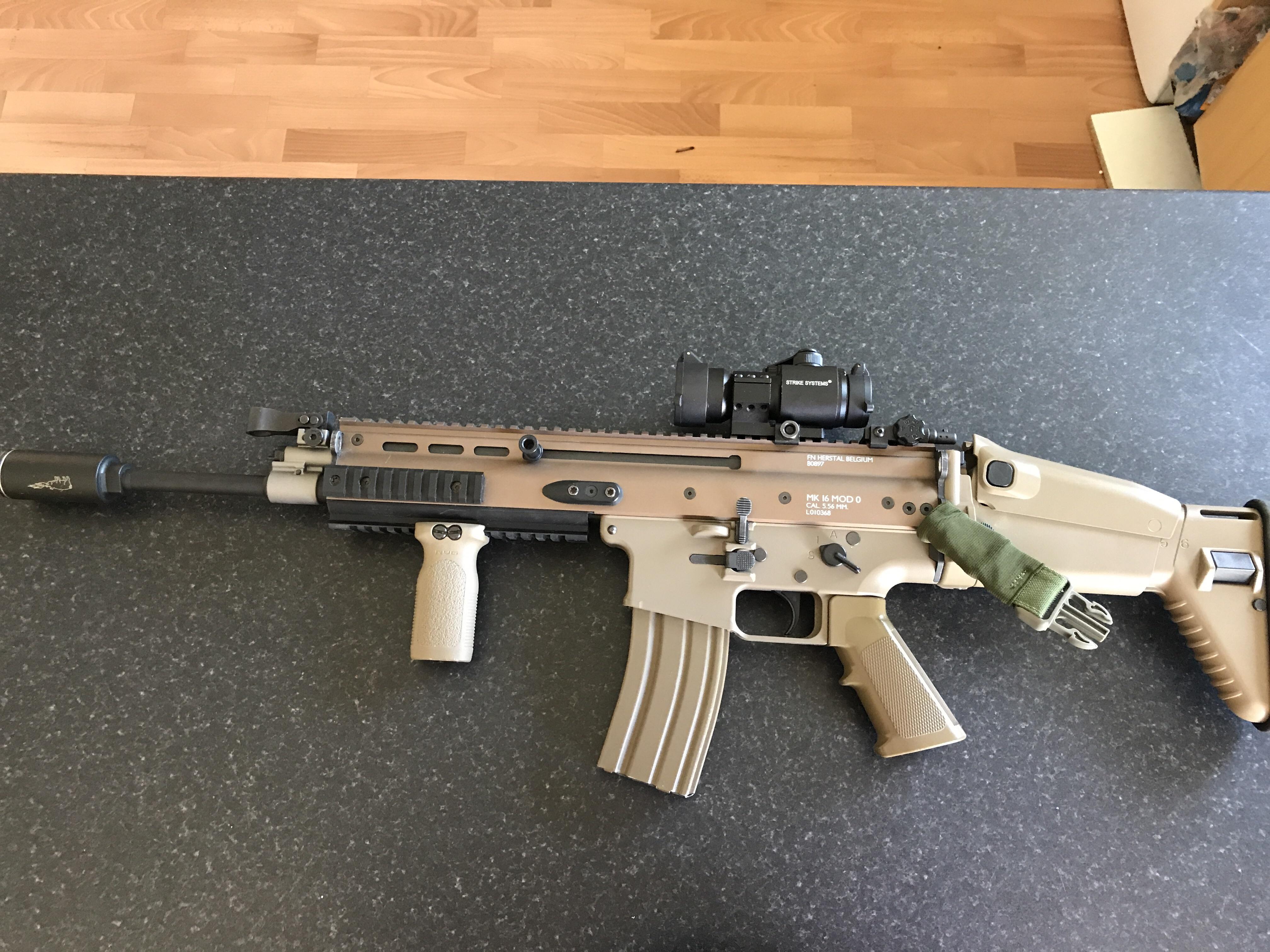 My first airsoft rifle. TM SCAR L. New to me. r/airsoft