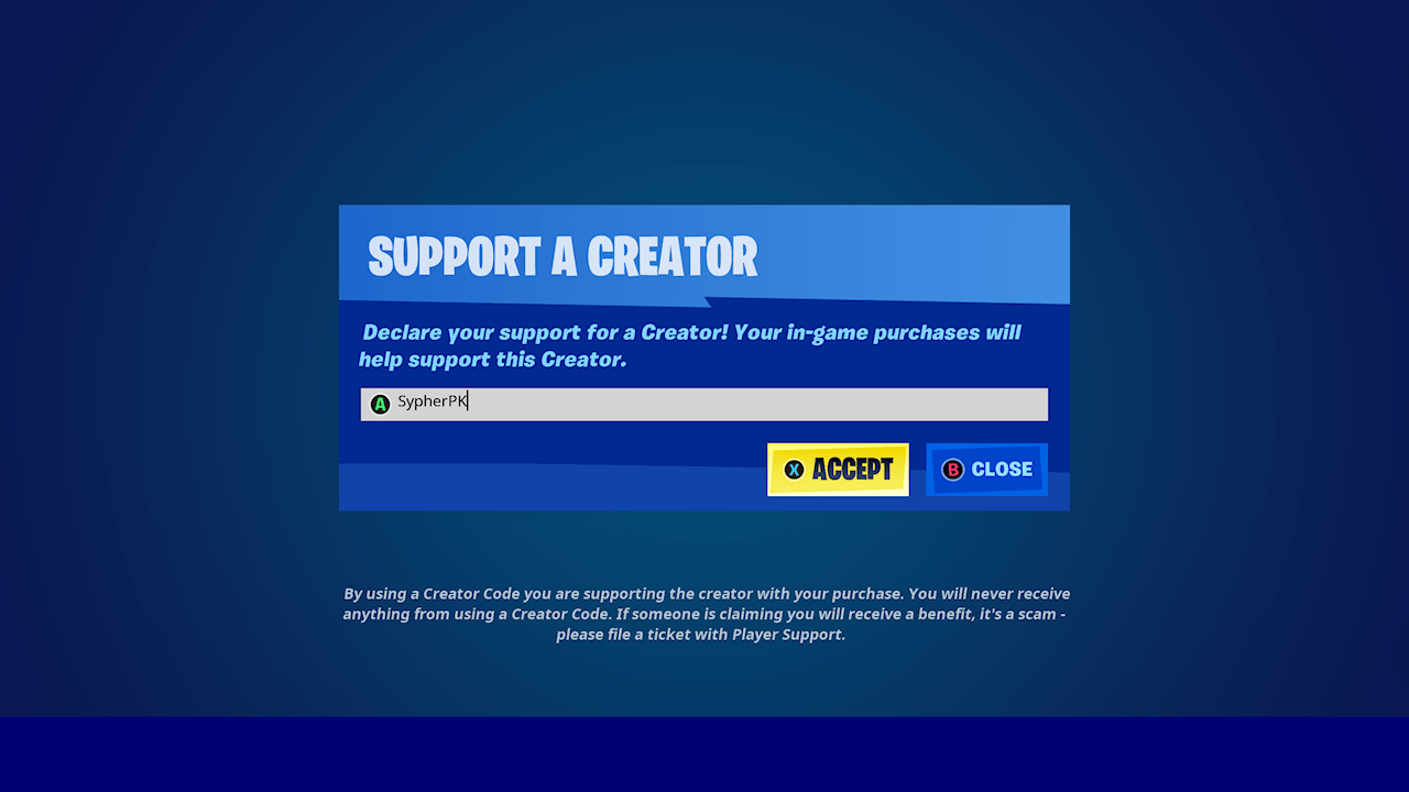 code sypherPK in the fortnite item shop 22.2.8 on tiktok r/sypherpk