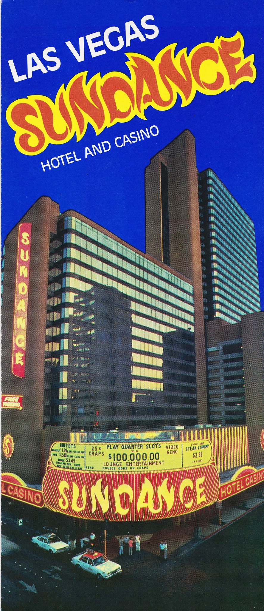 Sundance Hotel and Casino Las Vegas (19801987) brochure r/80sdesign