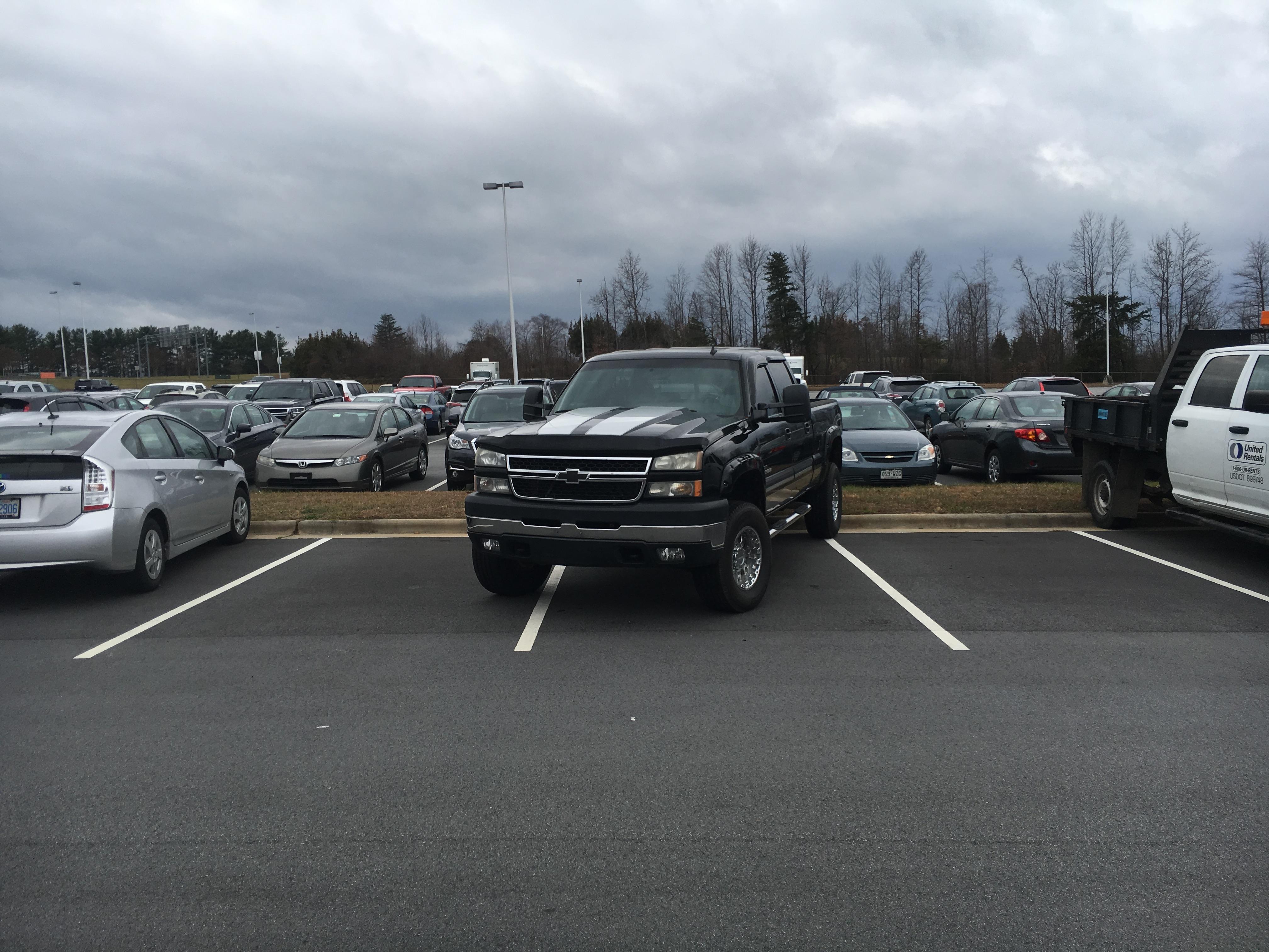 At Piedmont Triad International Airport long term parking the lot was