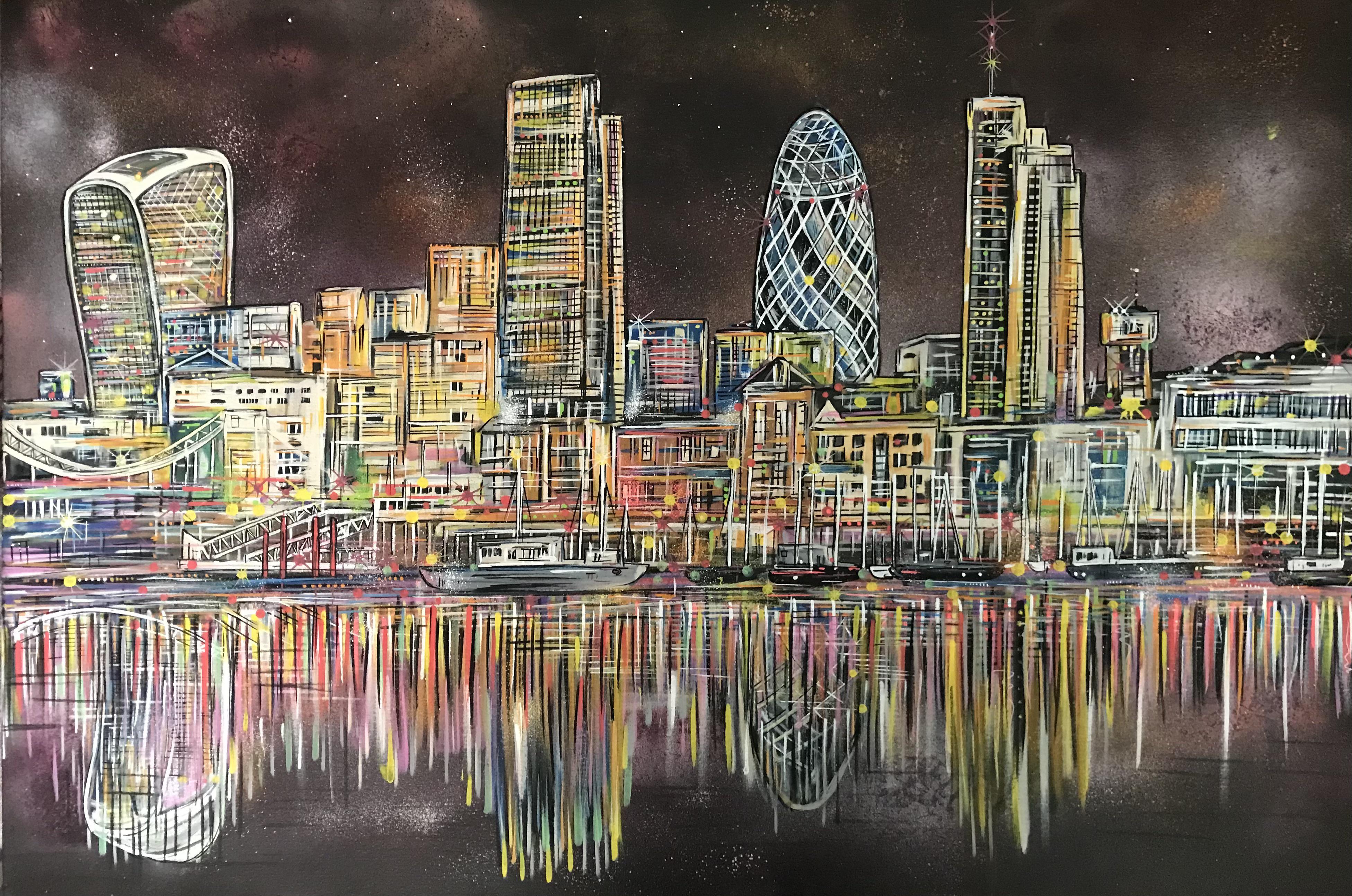 London Skyline Painting