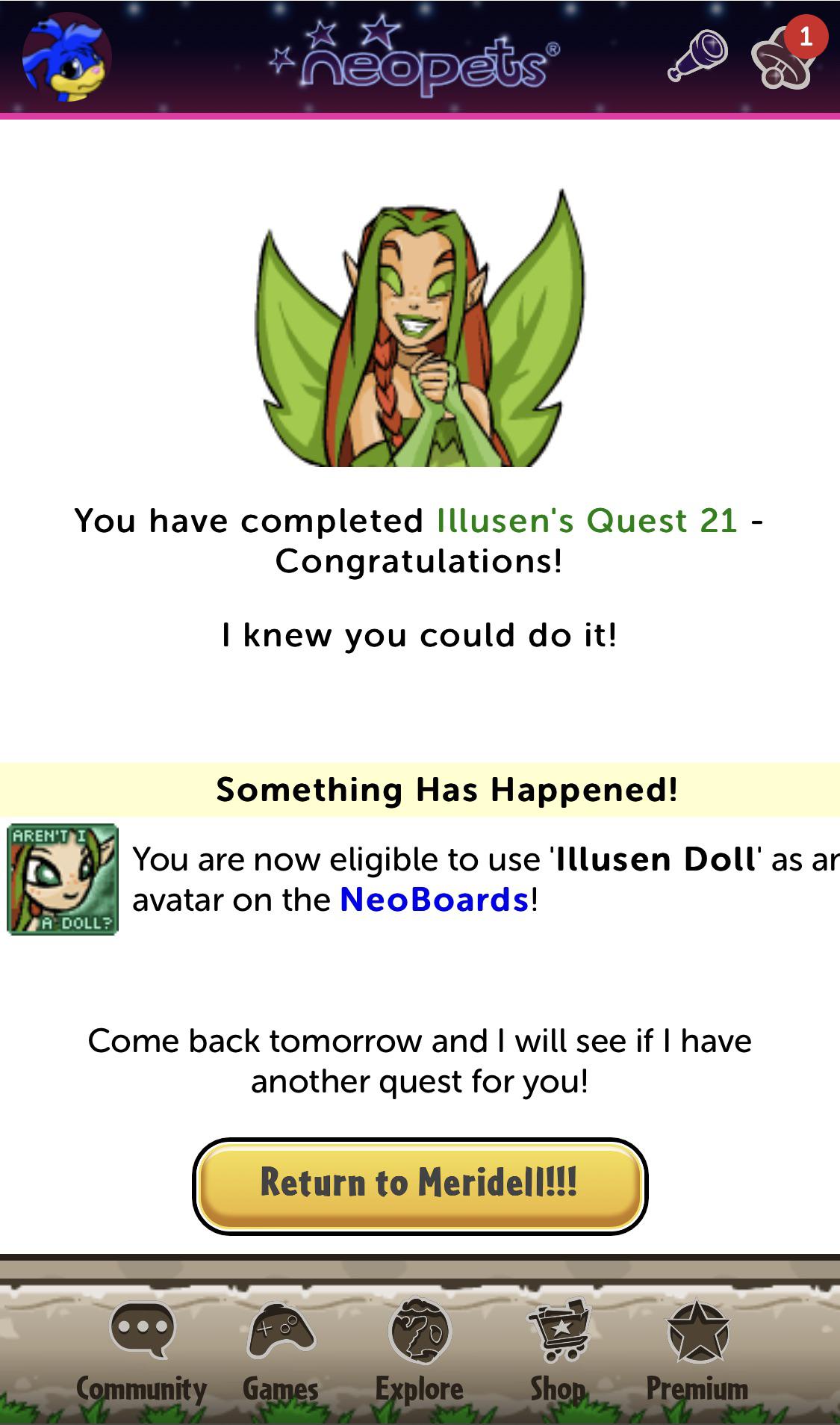 Avatar Today “Illusen Doll” on Illusen Day Complete an Illusen’s