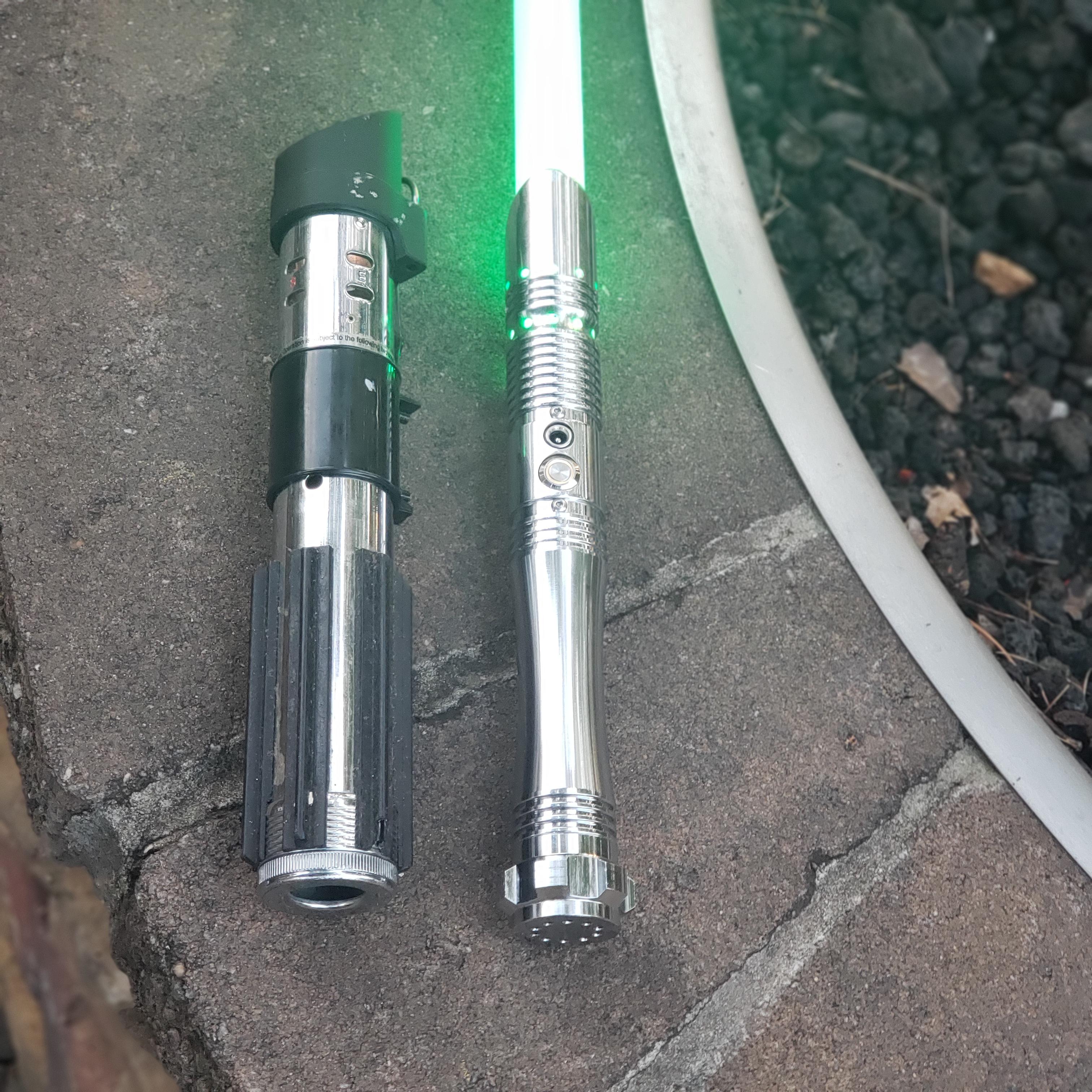 My kids wanted to duel me so they dug out my old broken ANH Darth Vader