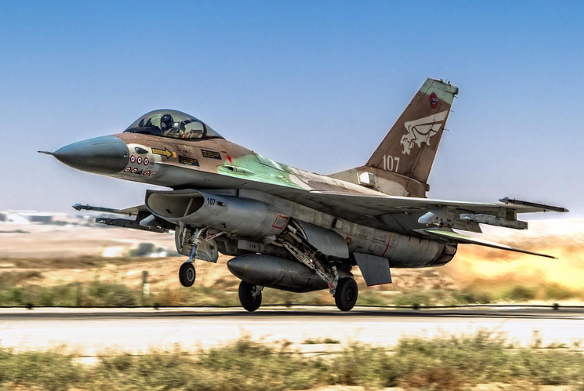 Israeli Air Force F16 A 107. The most successful F16 in history with