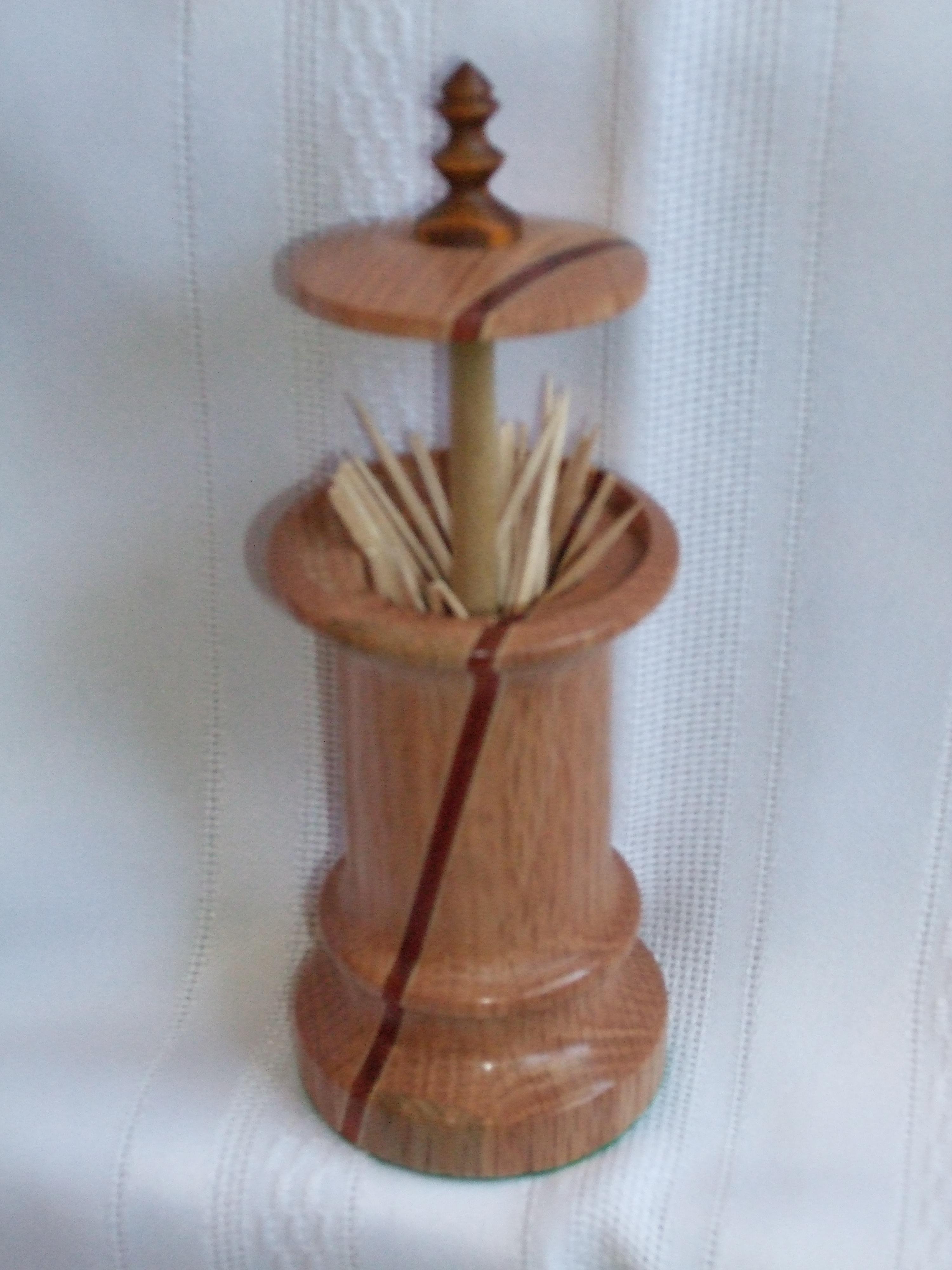 his is one of the lid style toothpick holders l made some time ago. r