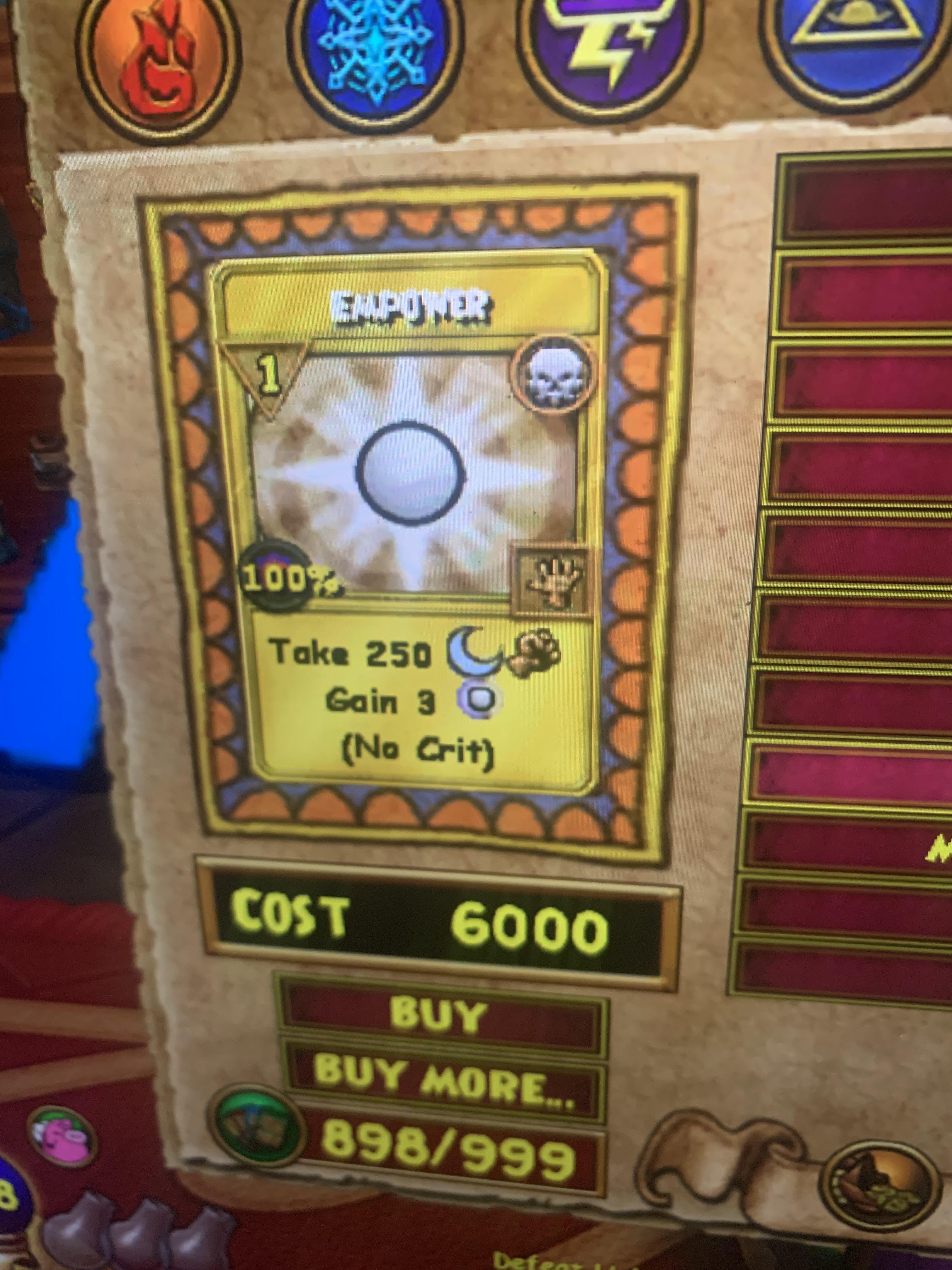 Jeez I wonder what else you can buy with that much gold r/Wizard101