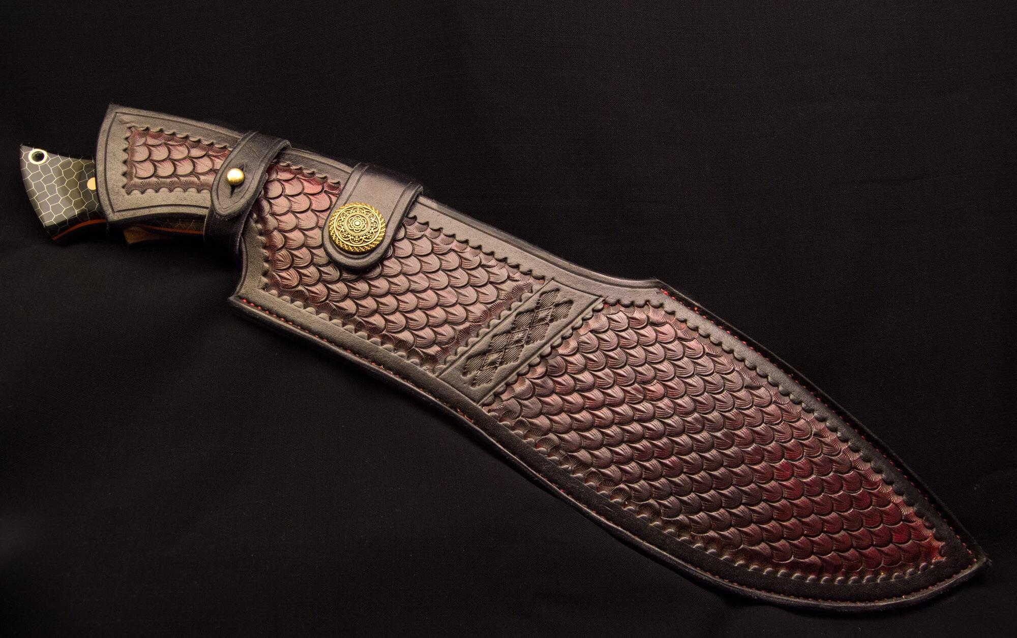 Made sheath for my camp knife r/Leathercraft