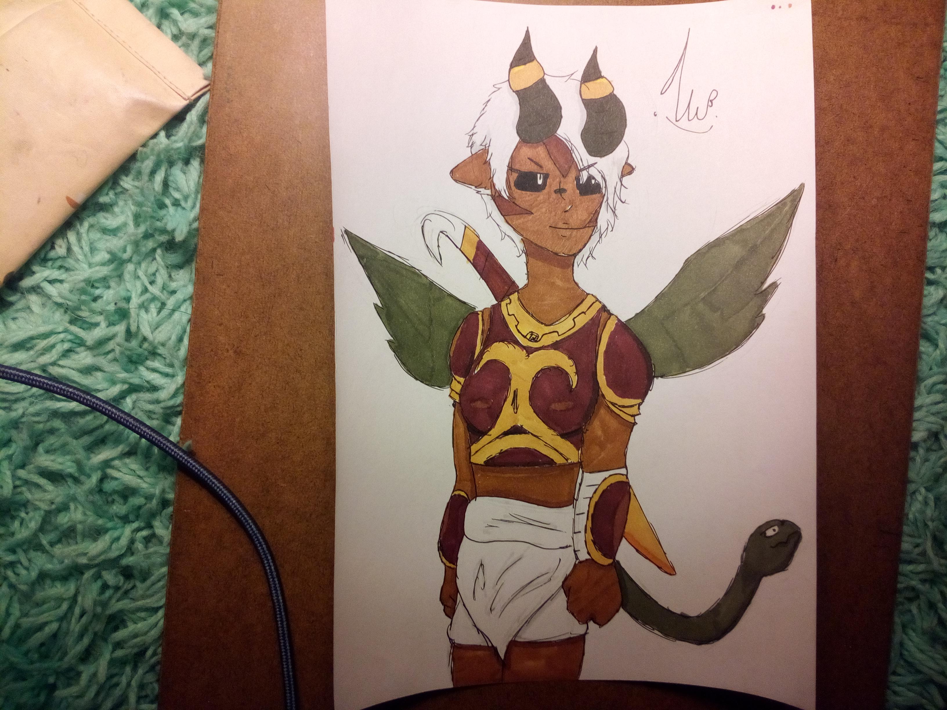 Chimera Val drawing, hoping for one next chest. r/Brawlhalla