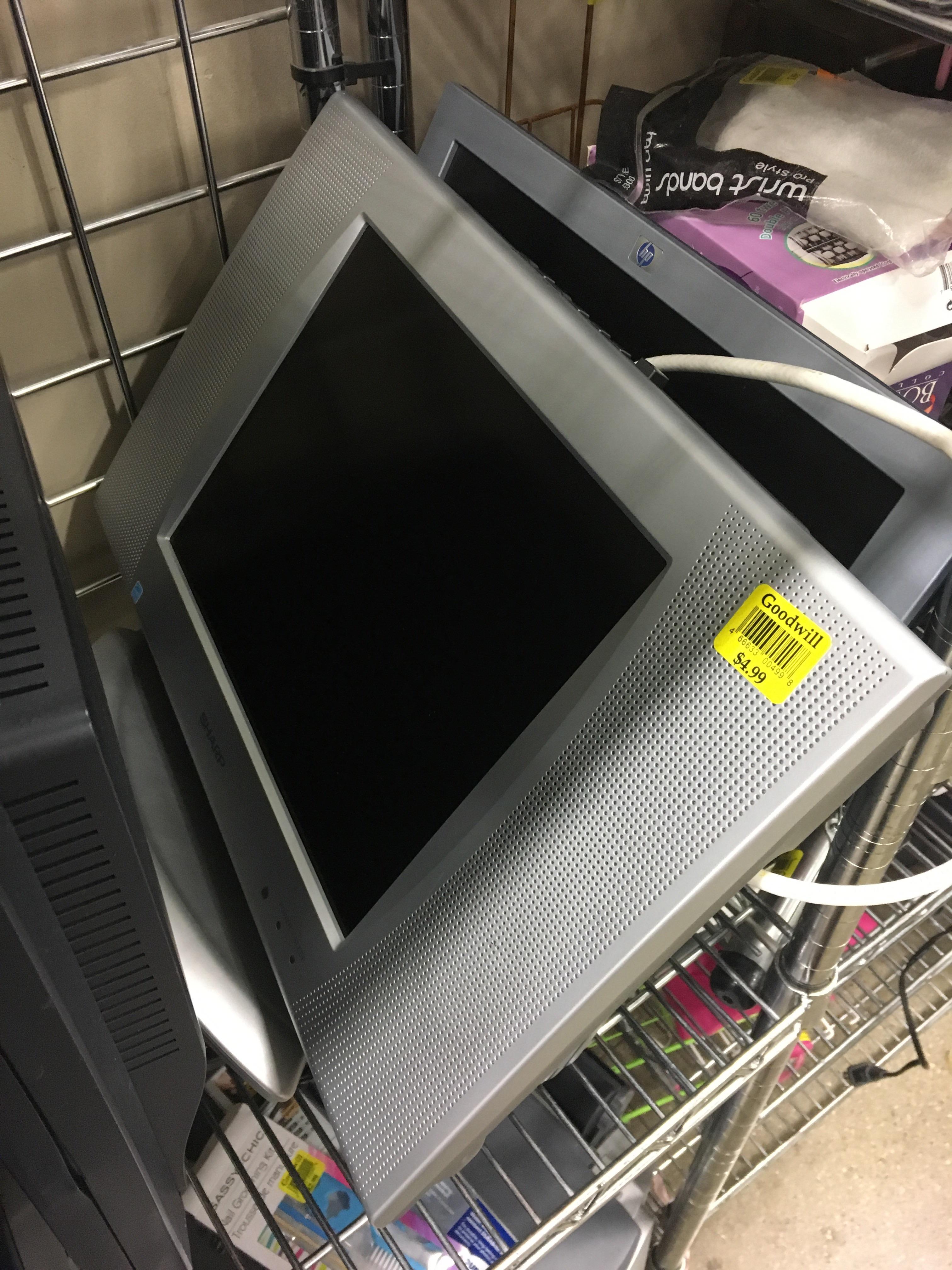 Just found Micheal Scott's sick new plasma TV at Goodwill today! For 4