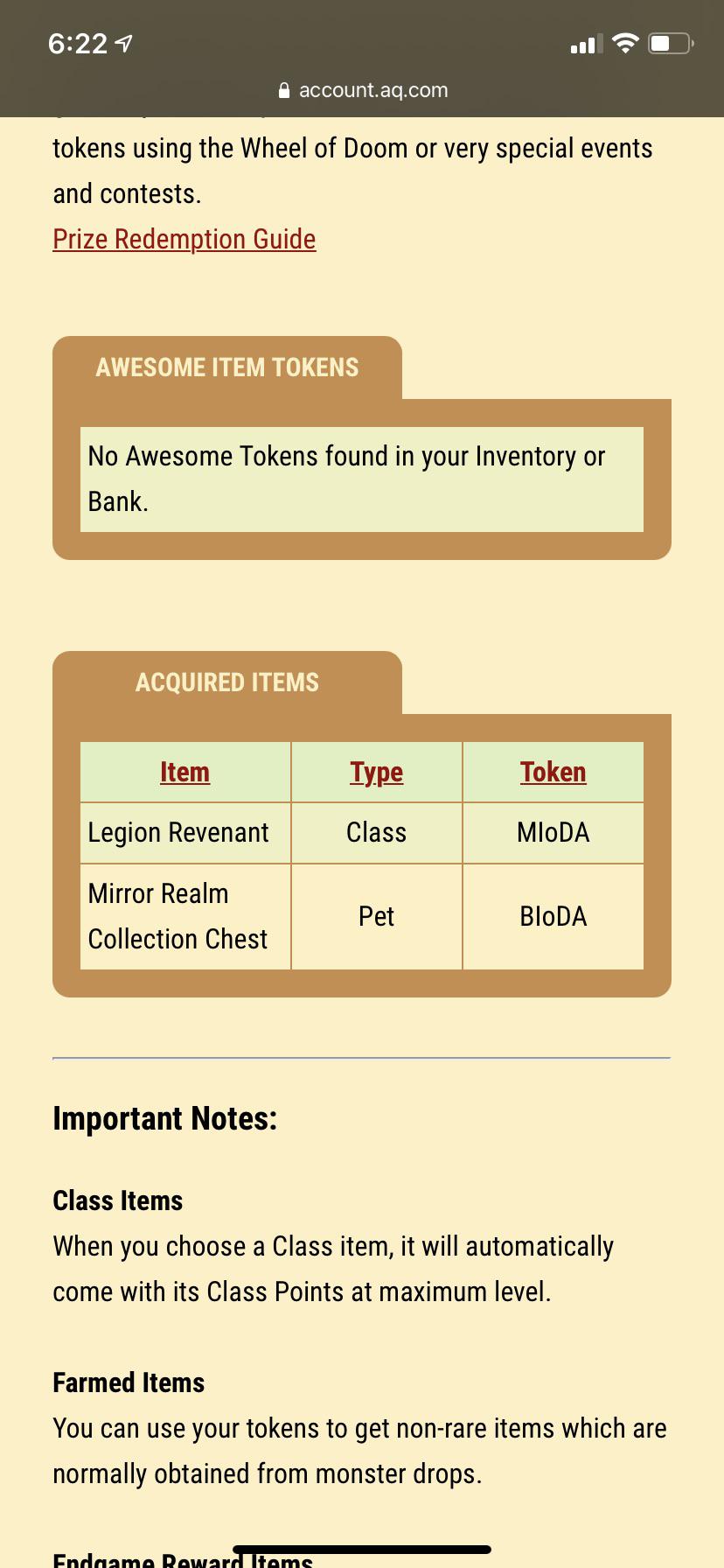 Can I return the mirror realm collection chest or is this one of the