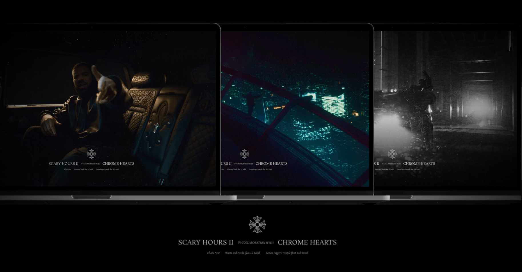 Scary Hours II x Chrome Hearts wallpaper 3 pack r/Drizzy
