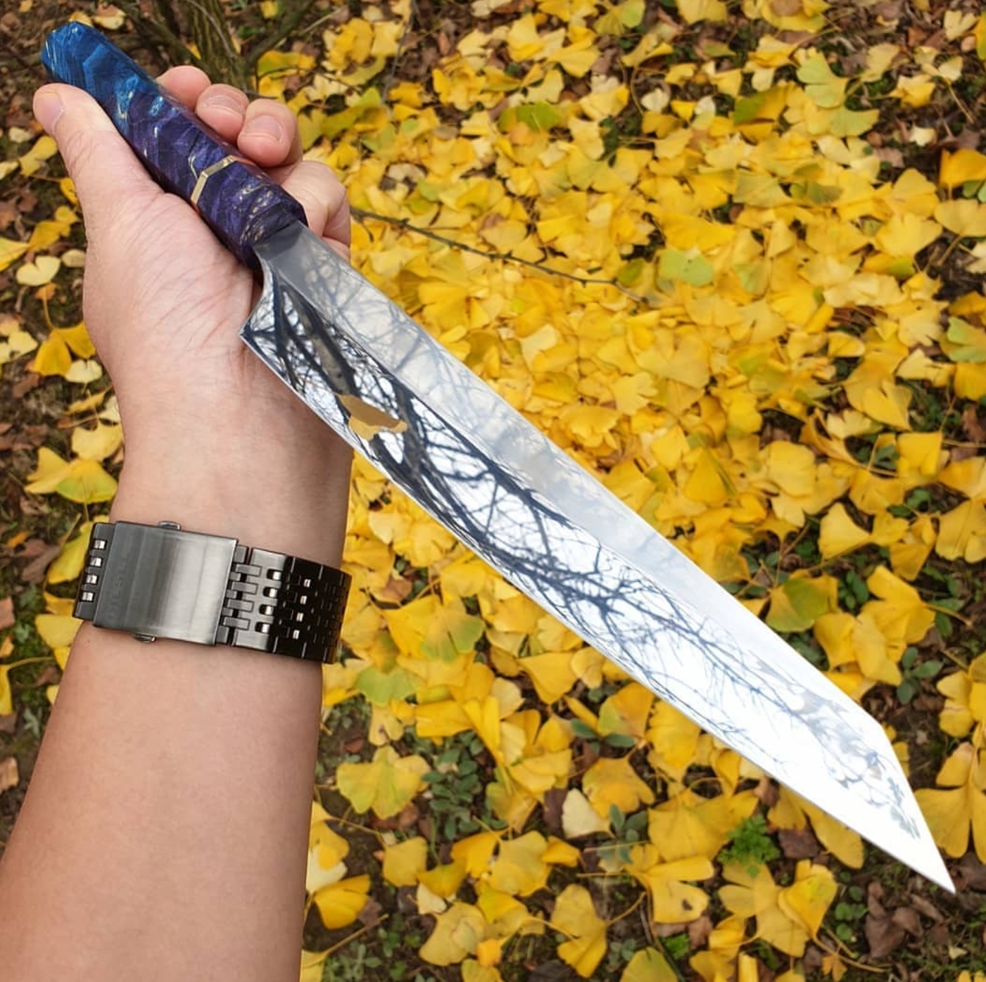 Allpurpose kitchen knife made as a gift for my girlfriend. N690