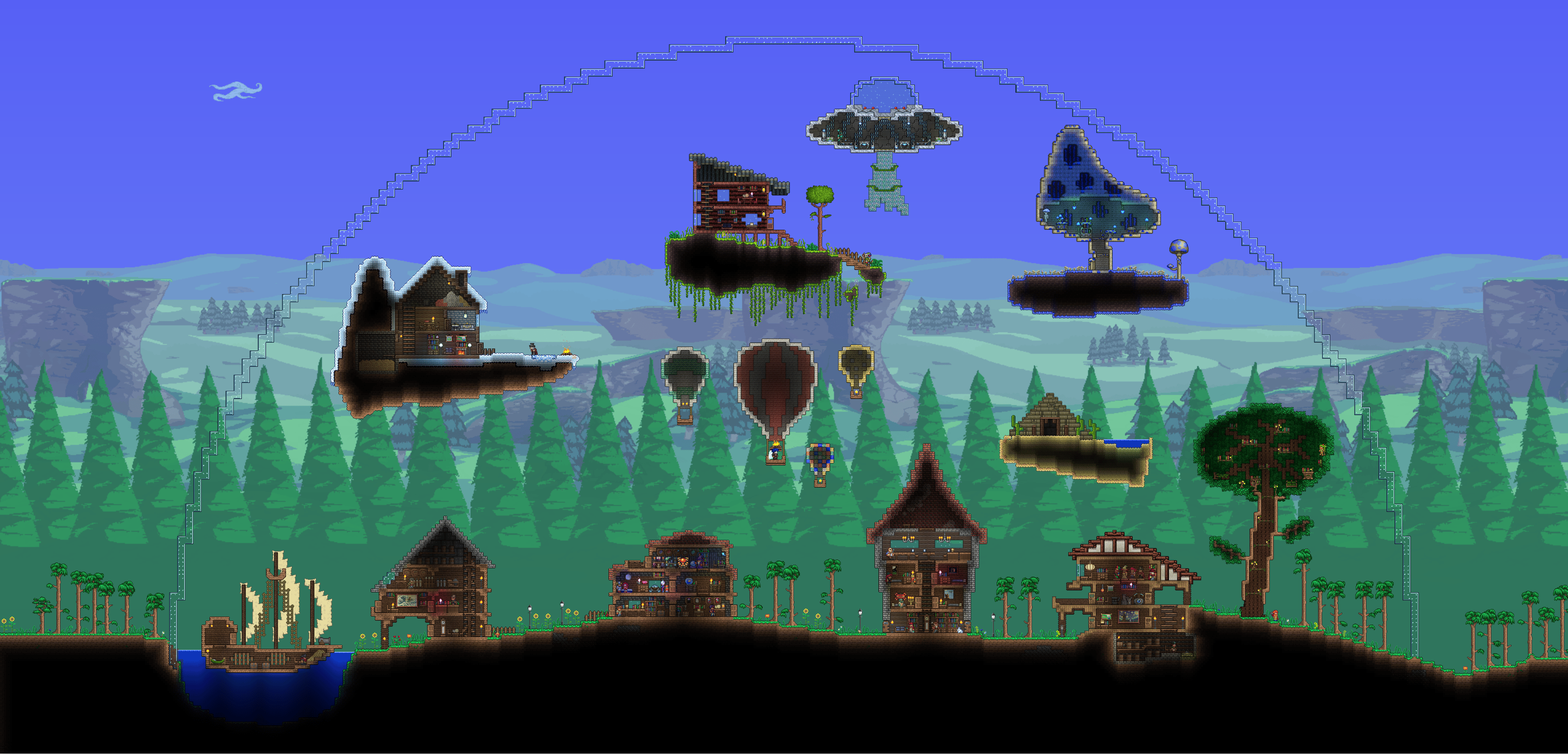 My old Terraria map. Terraria
