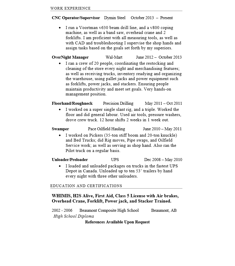 Heavy Equipment Operator Job Description Free Documents