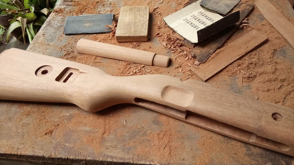 Making real wood furniture for my Kar98k r/airsoft