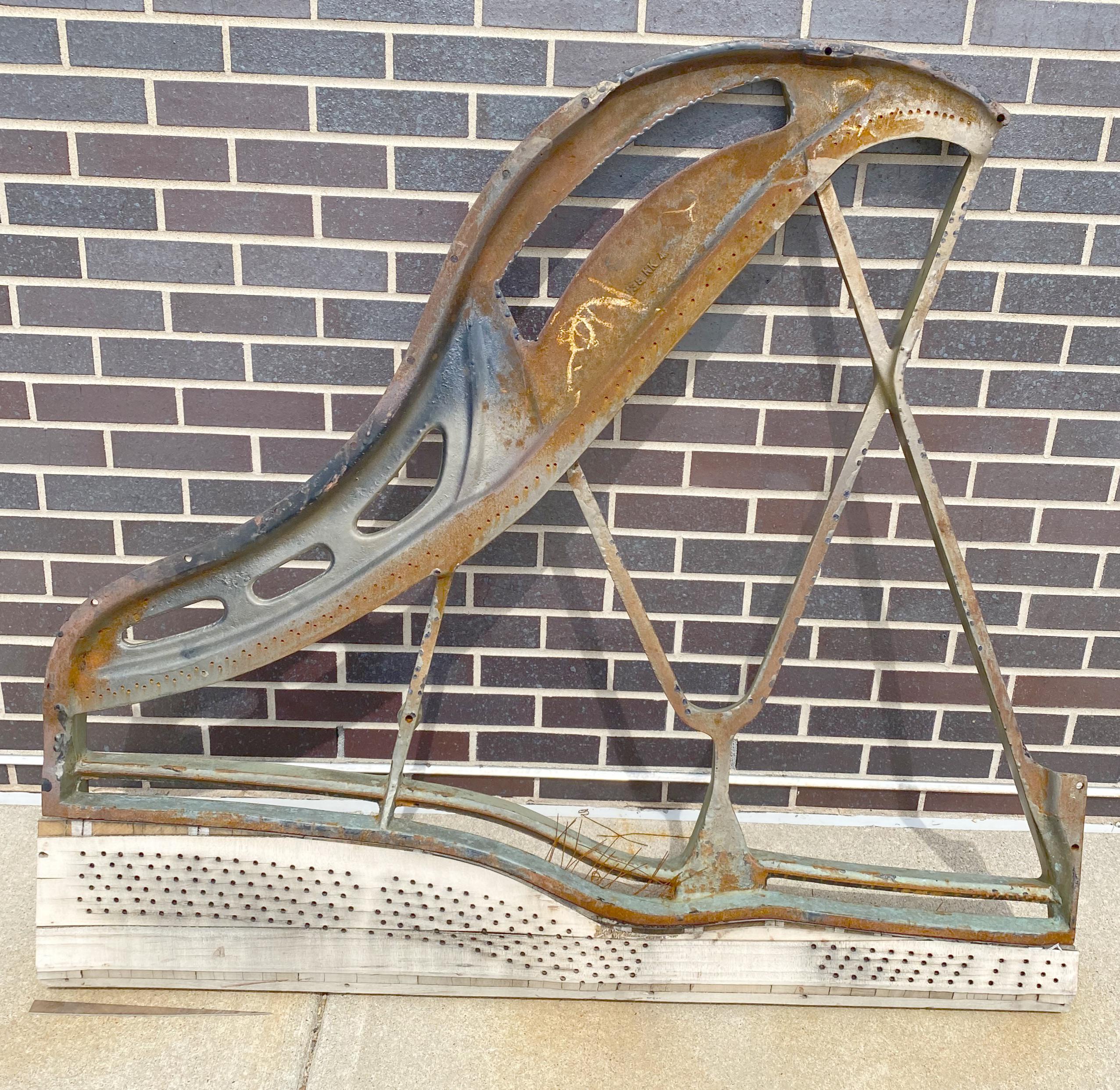 I happened upon a rusted babygrand piano frame while on a walk today