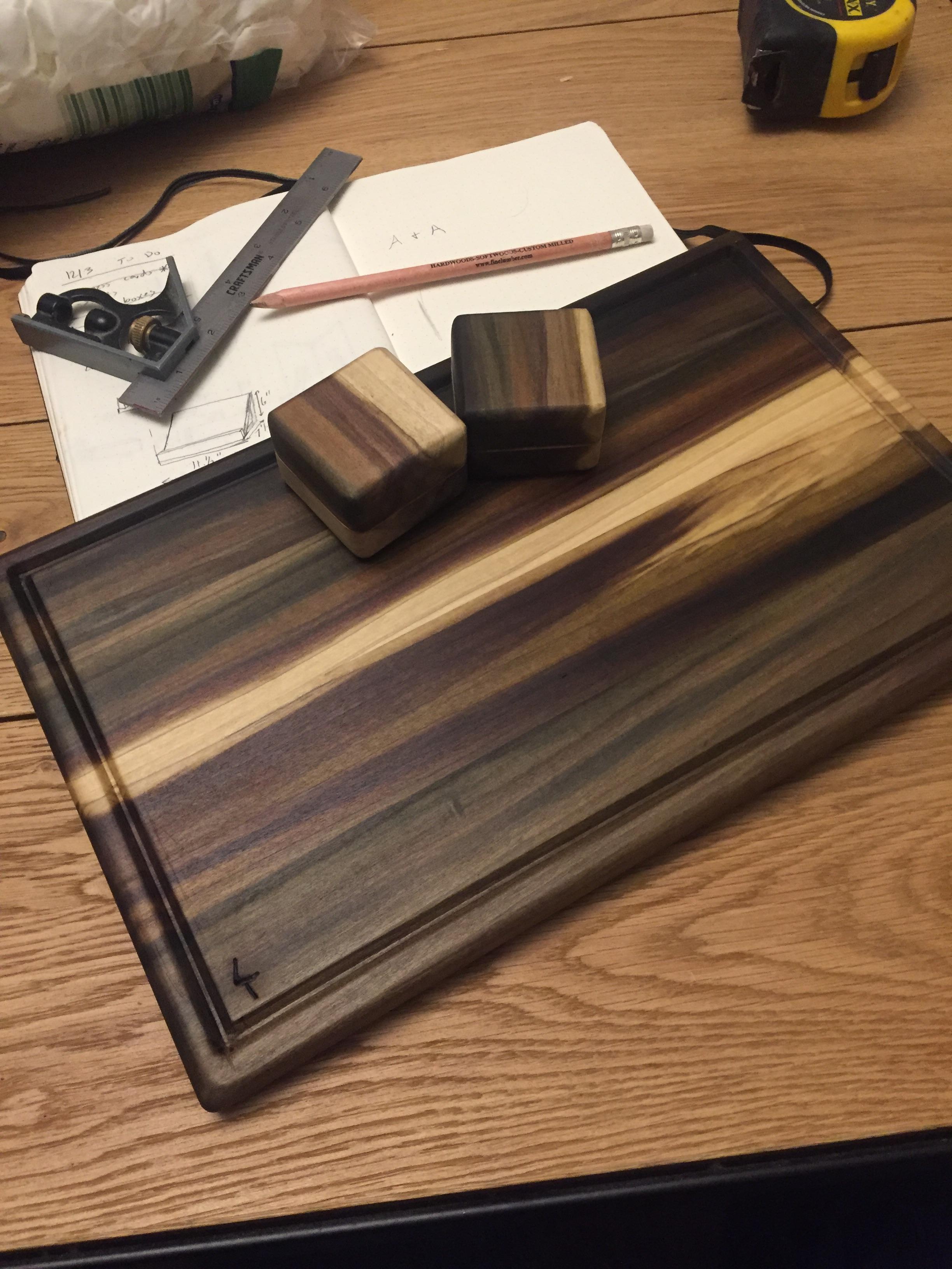 Don't let anyone tell you poplar is only good for painting. Ring boxes