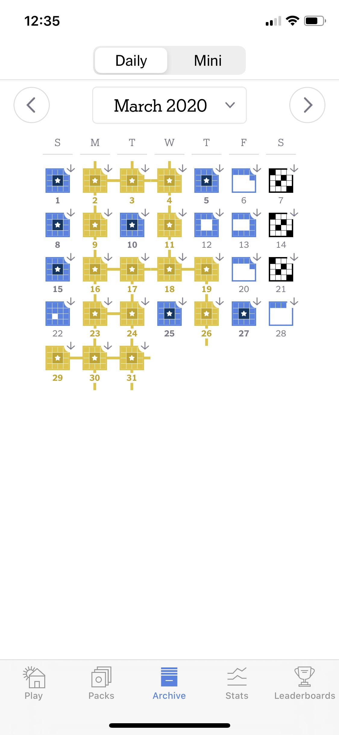 Are the Washington Post crosswords available in .puz format? : crossword