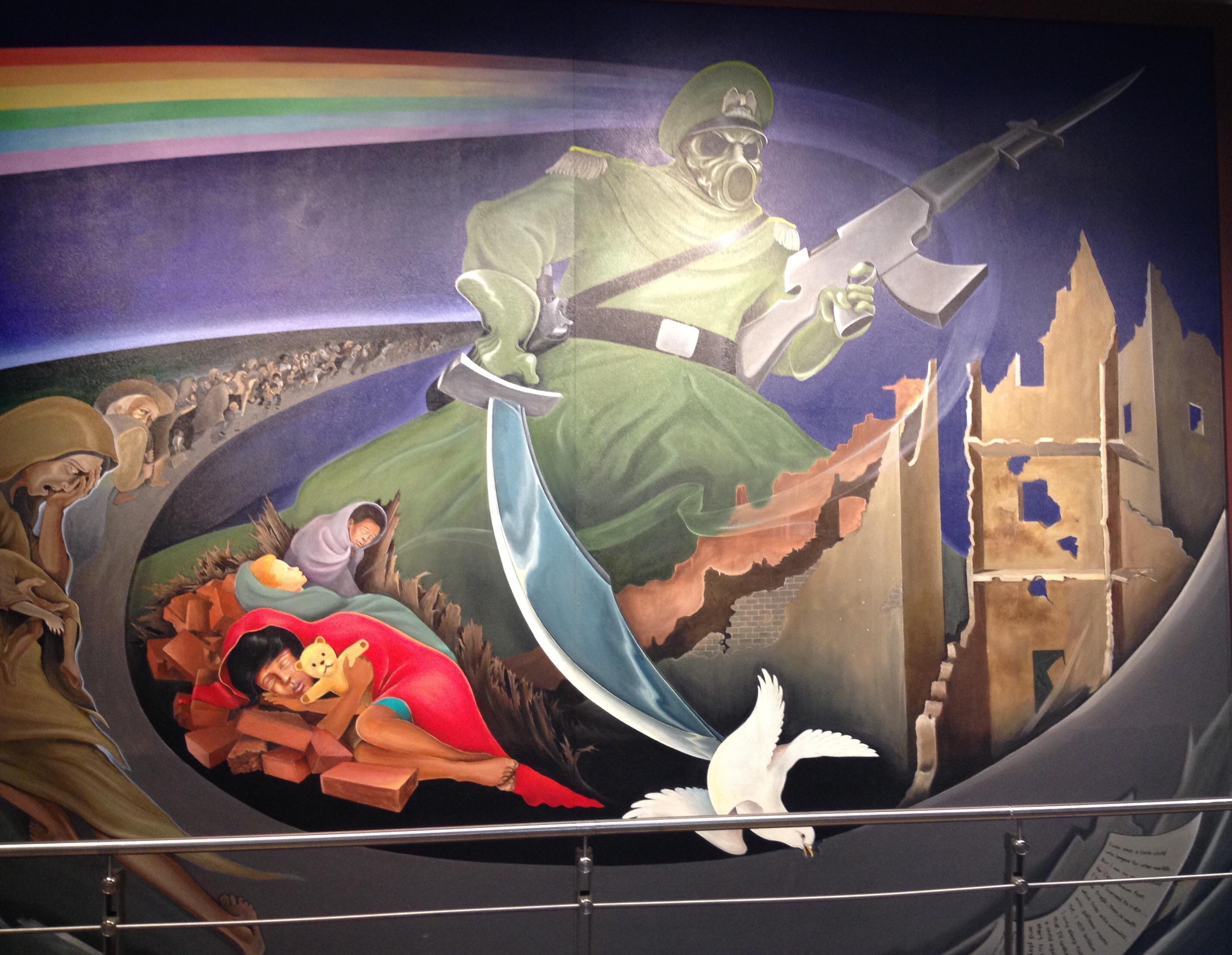 Denver Airport mural r/mildlyinteresting