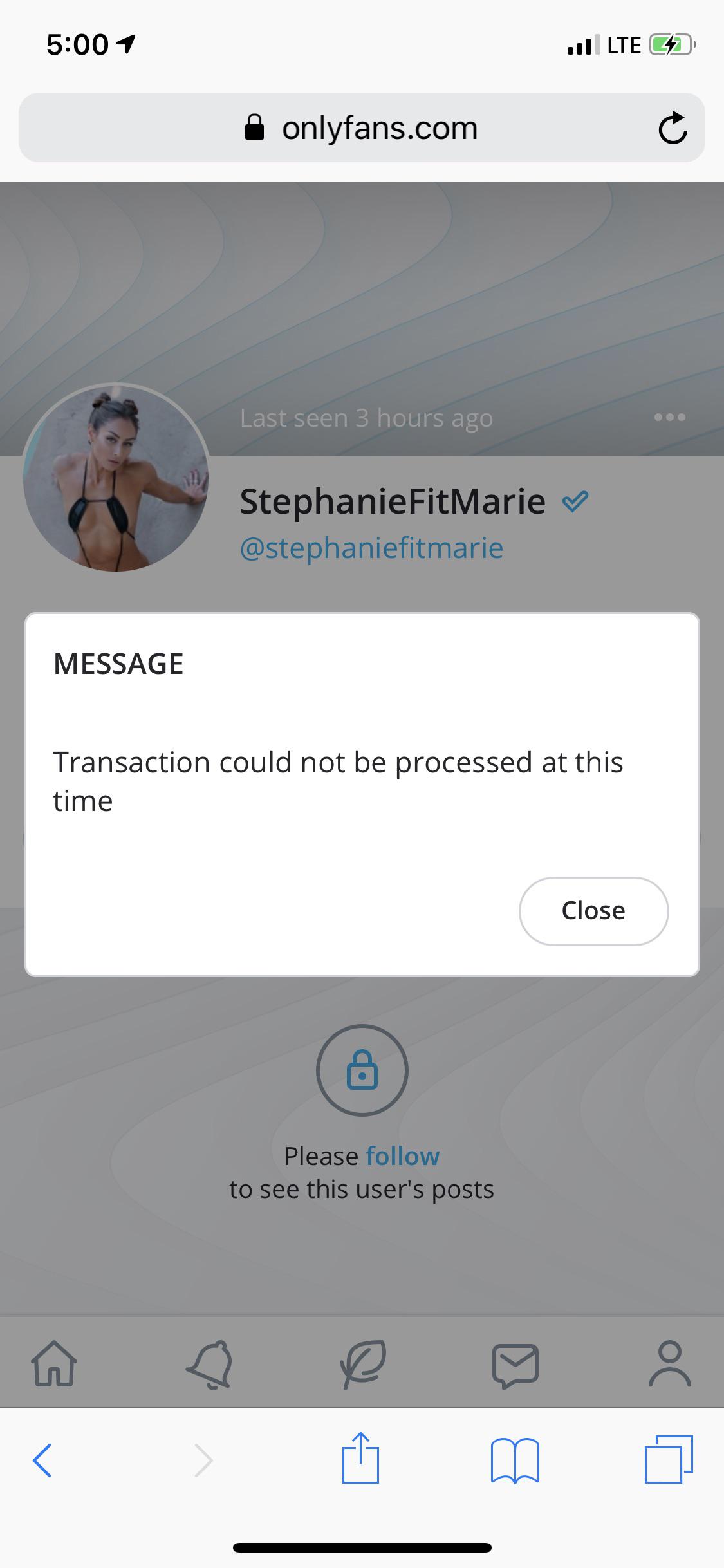 I can’t subscribe on onlyfans. Help please : OnlyFans101