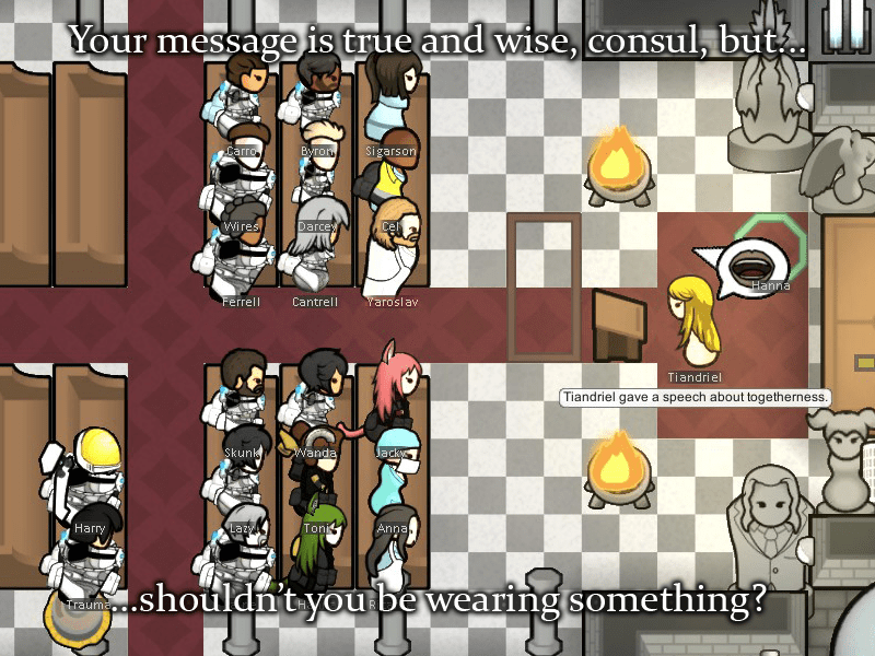 I that her outfit was set to minimum 88 hp... r/RimWorld