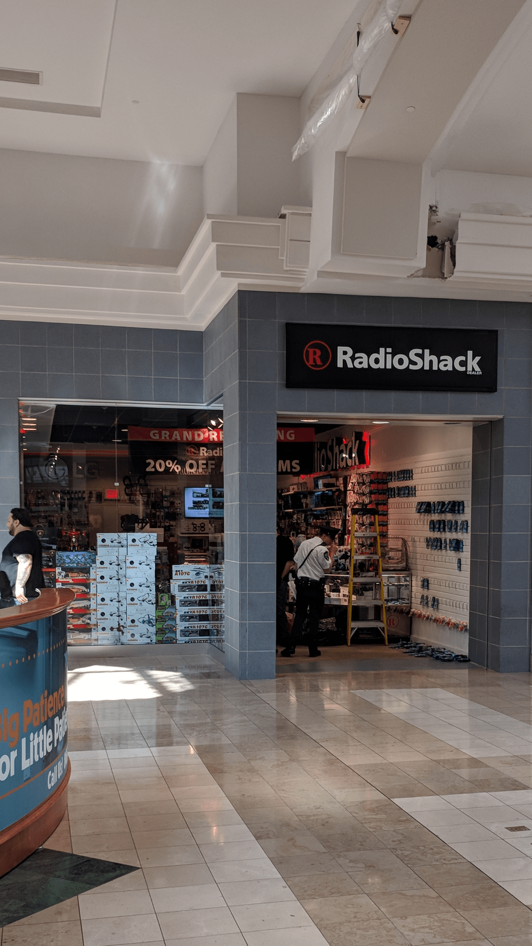 This brand new RadioShack just opened in our local mall r