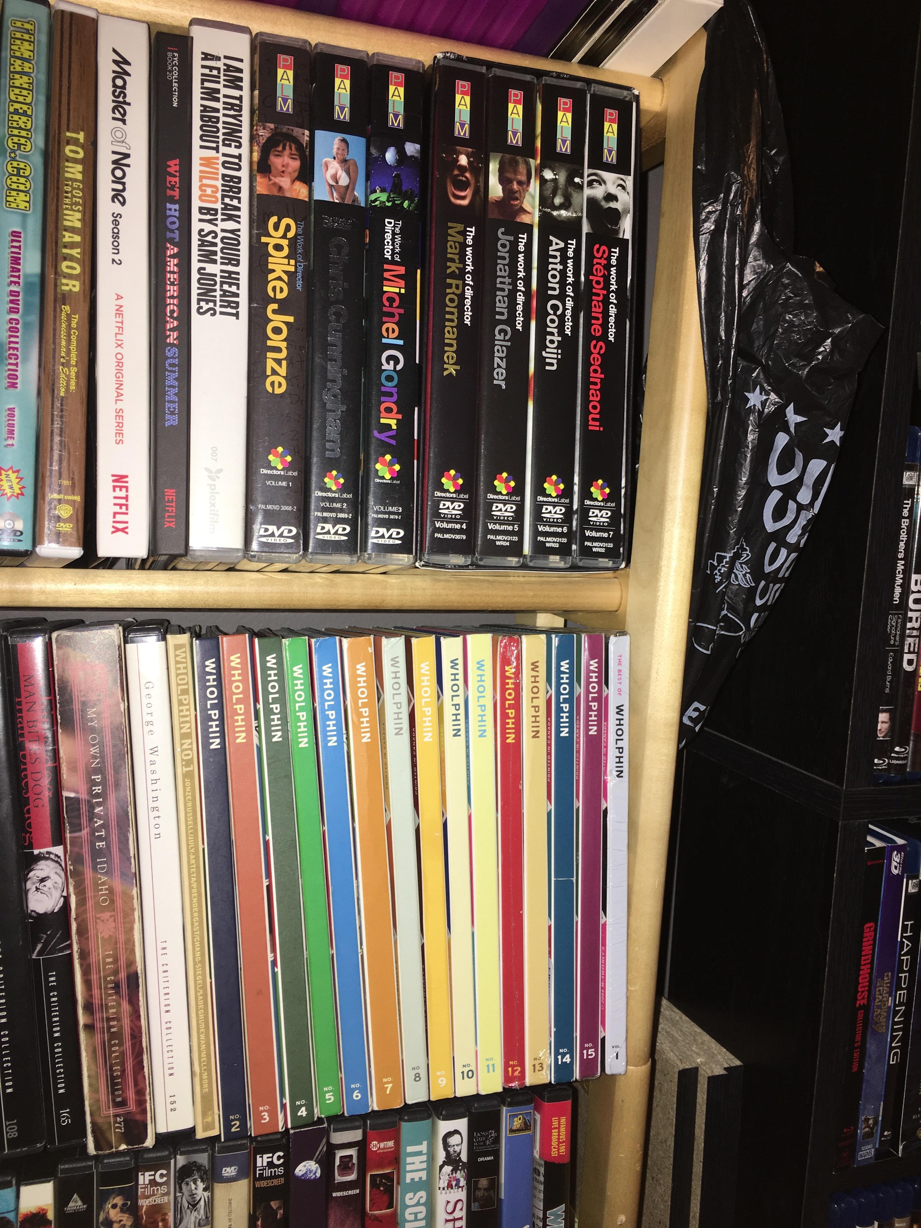 My complete Directors Label and Wholphin DVD Collections. Does anyone