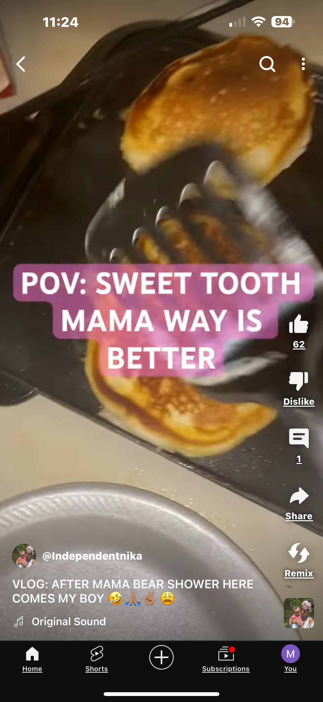 Most people eat cookies cakes candies ice cream this bitch flipping and