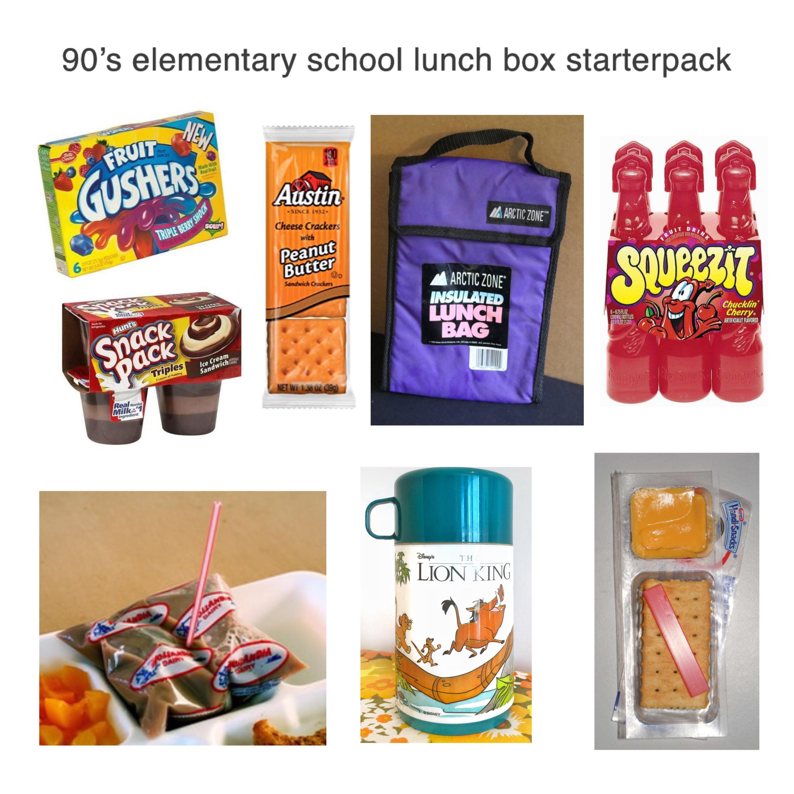 90’s elementary school lunch box starterpack r/starterpacks