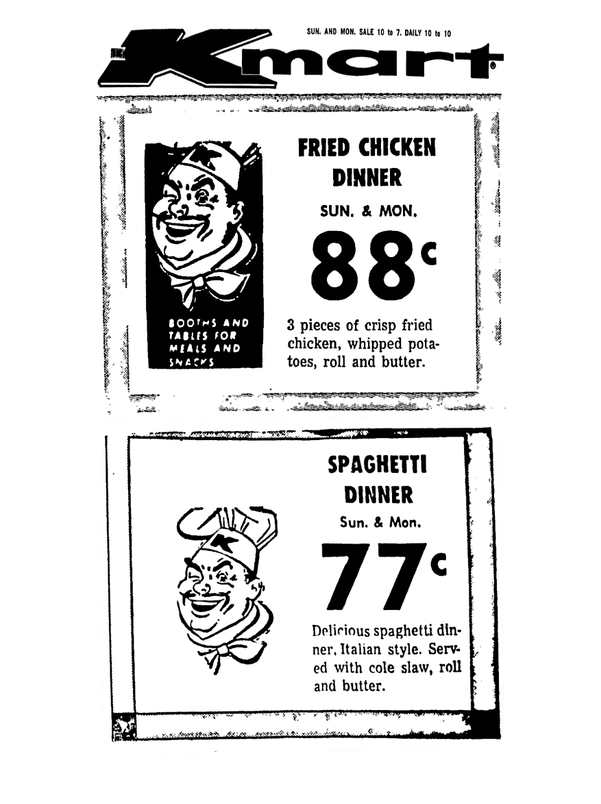 Kmart Grill July 1971 r/VintageMenus