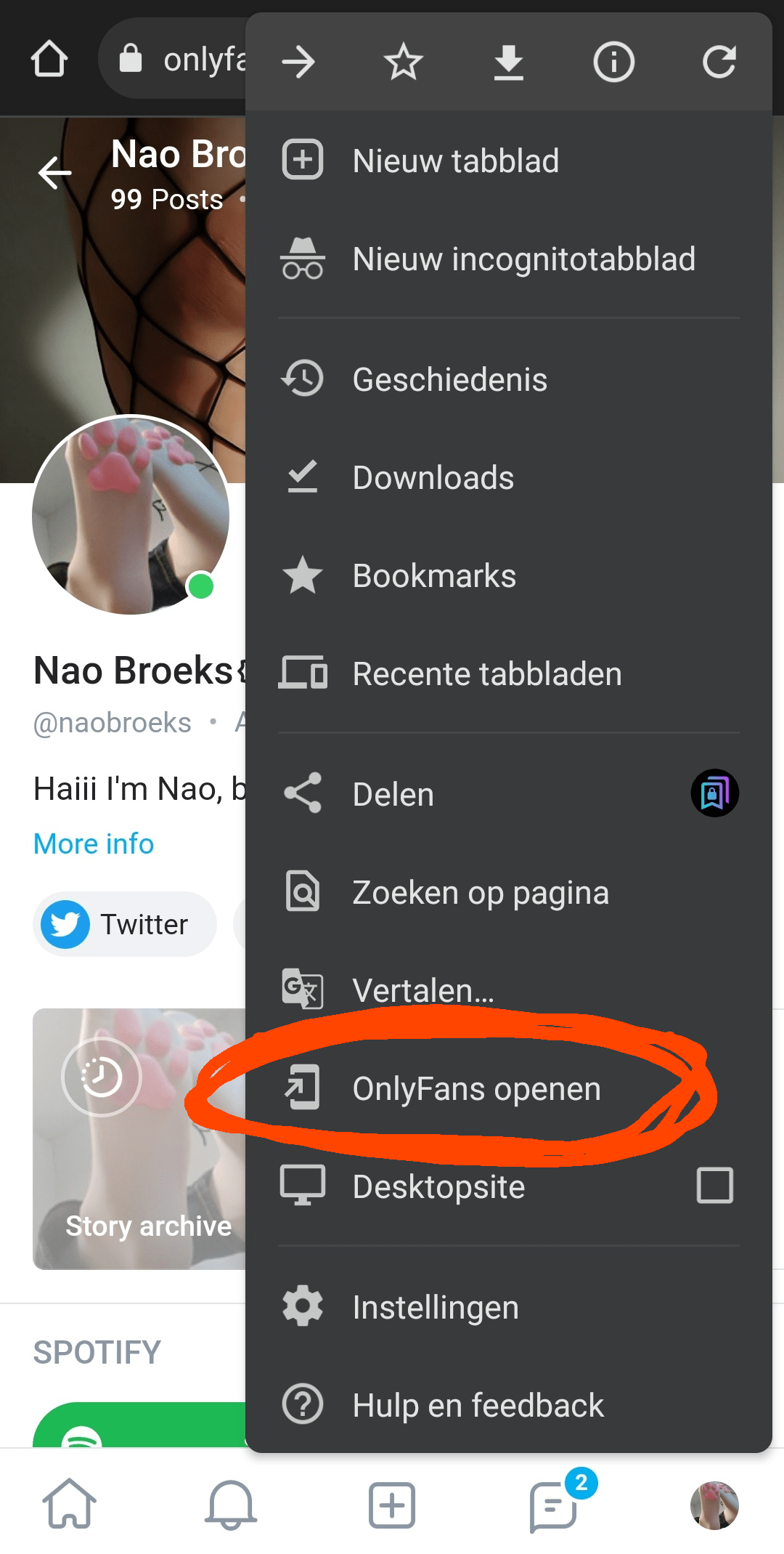 You can download the onlyfans app by looking it up in your Google