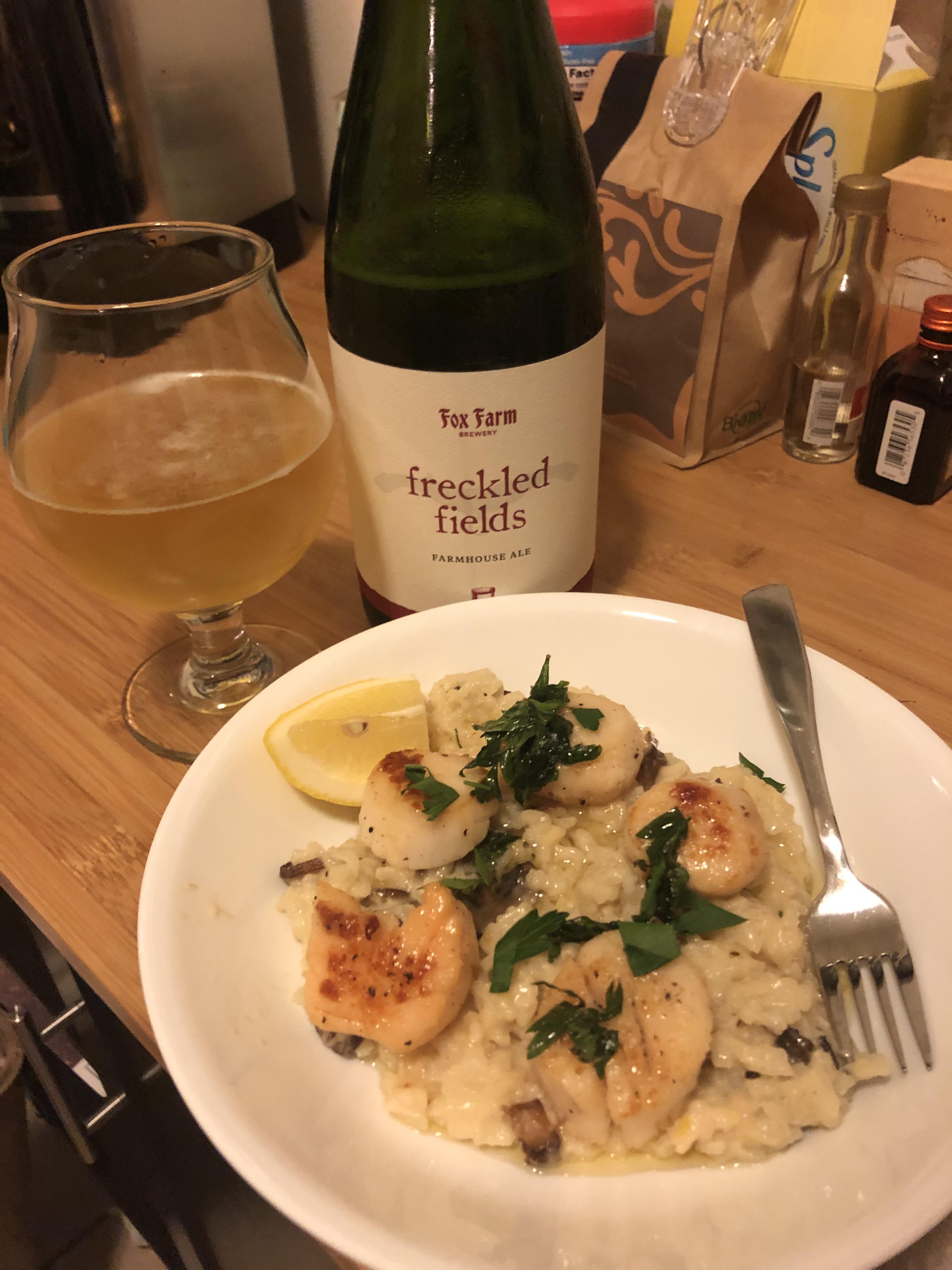 Recreated the Scallops + Truffle Mushroom Risotto recipe with my own