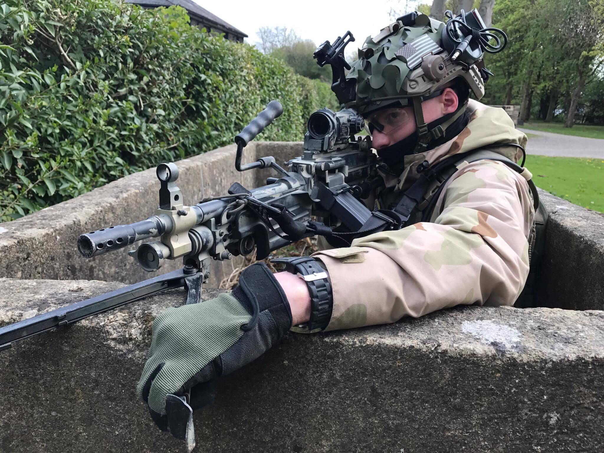 Providing security during a day time raid. Operation Dark Fire