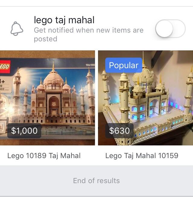 LEGO Taj Mahal.. and so it begins for scalpers. lego