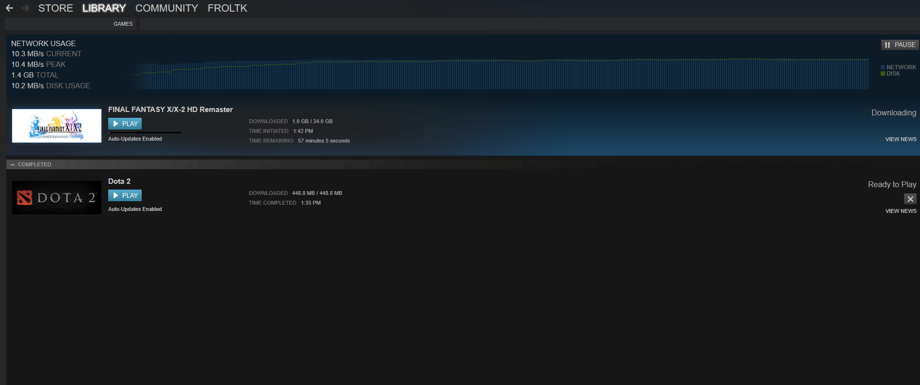 Downloading Final Fantasy X/X2. Will be trying to get 100