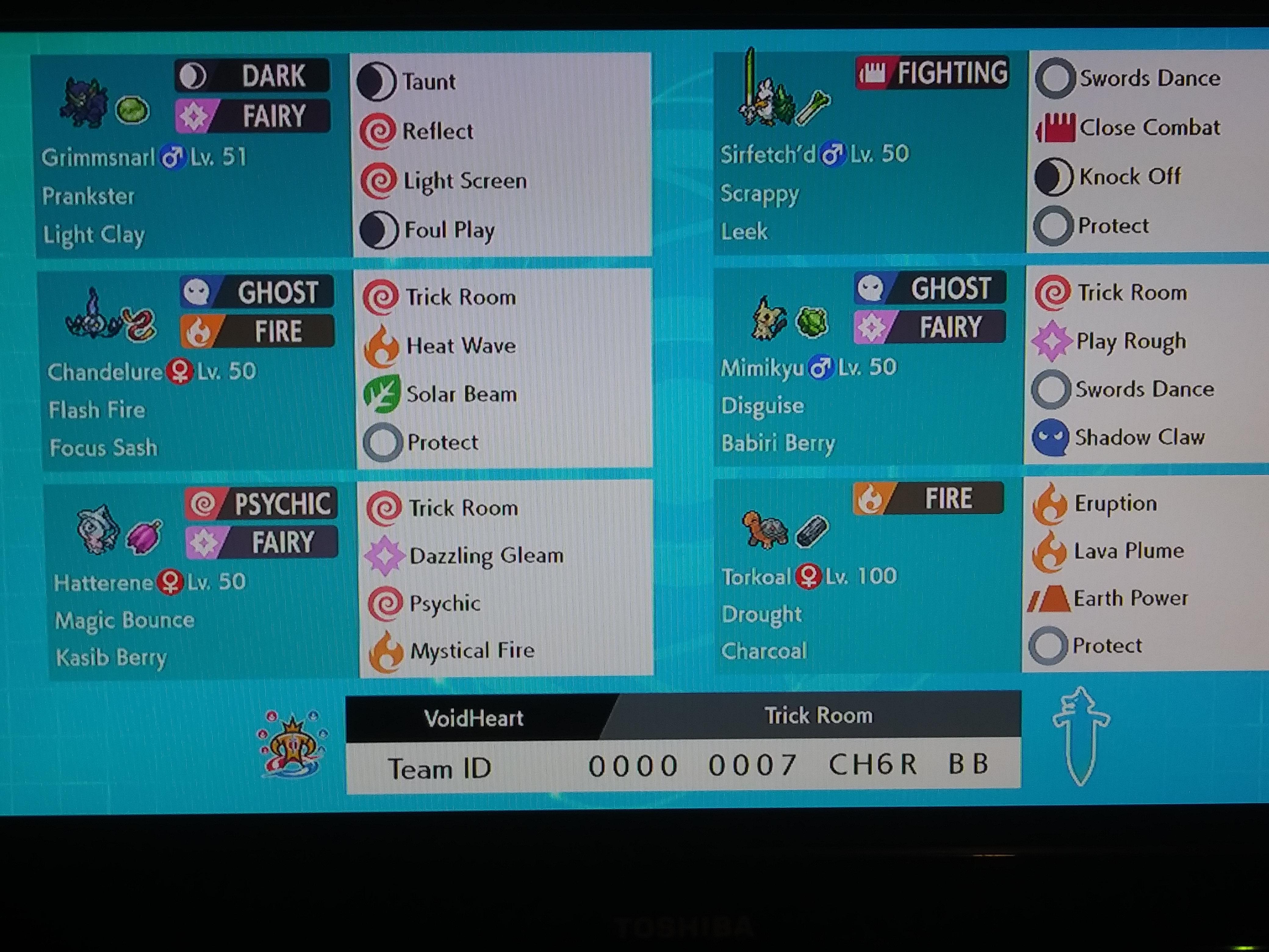 Rate my TR team! VGC