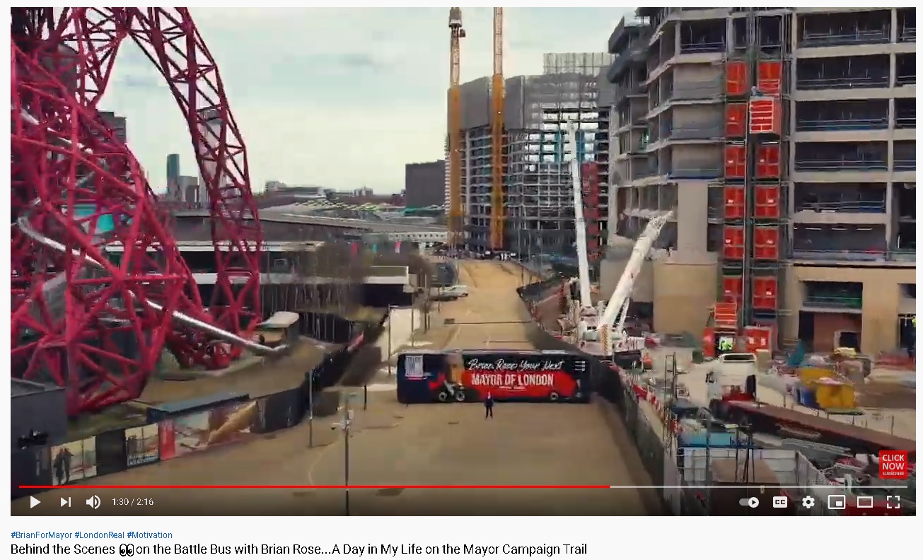 Brian clearly flying a drone near to London City Airport & surrounded by tall building