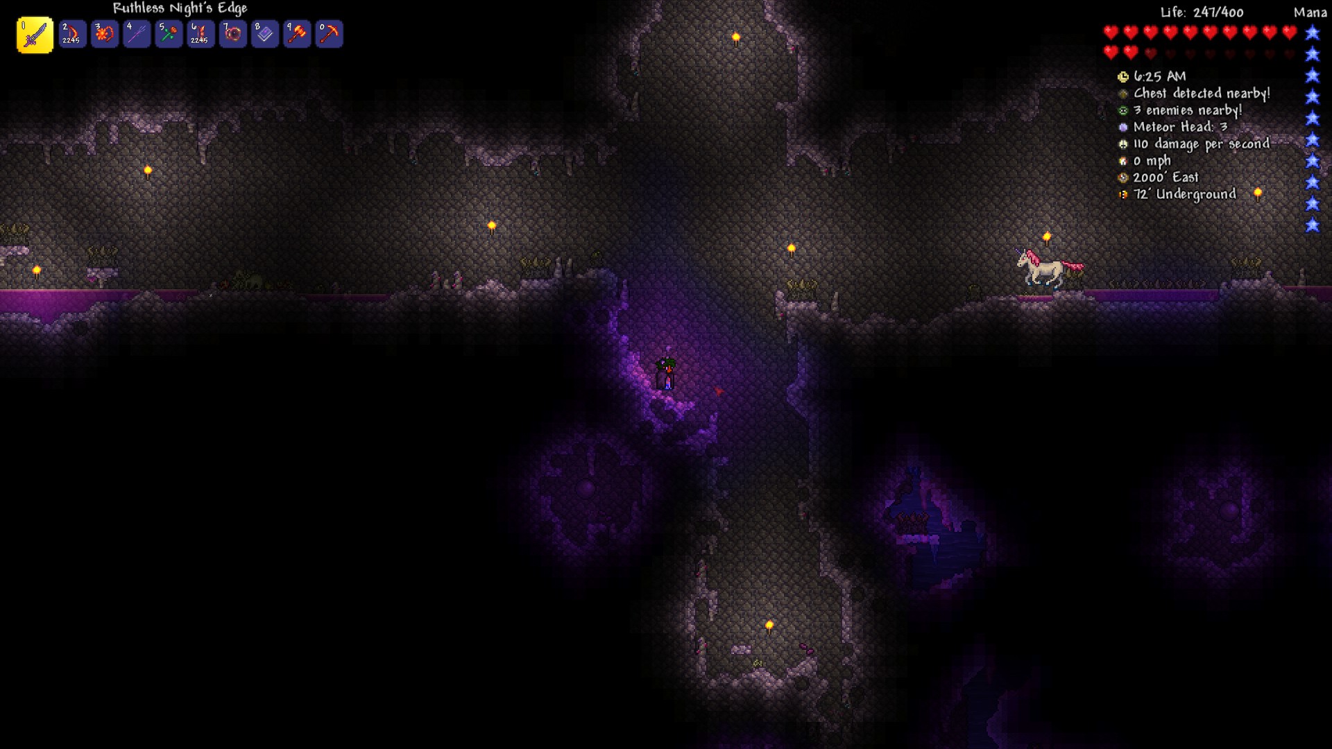 Soo my hallow spawned over my corruption in my master mode world... r