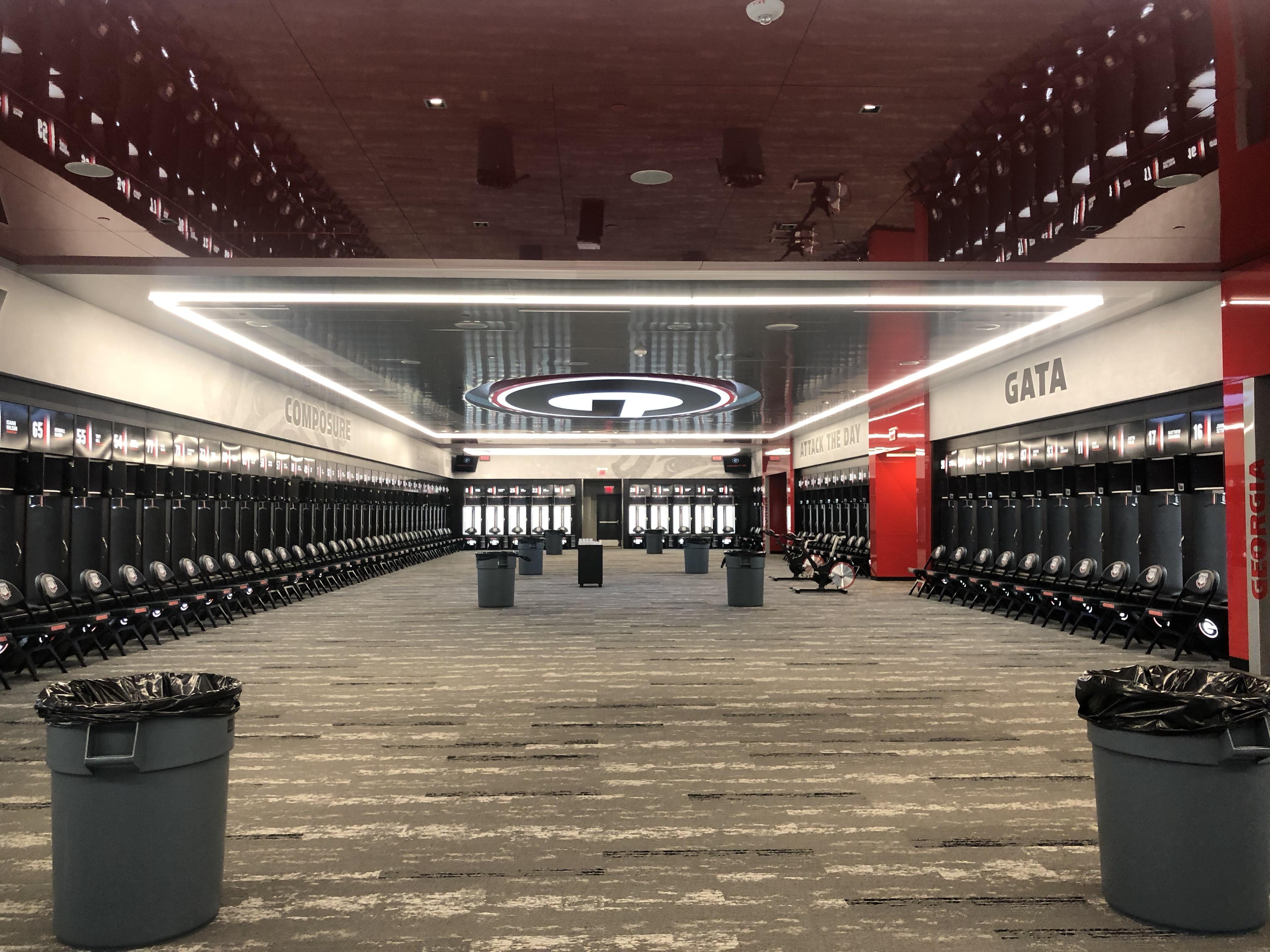 Got to see the new locker room