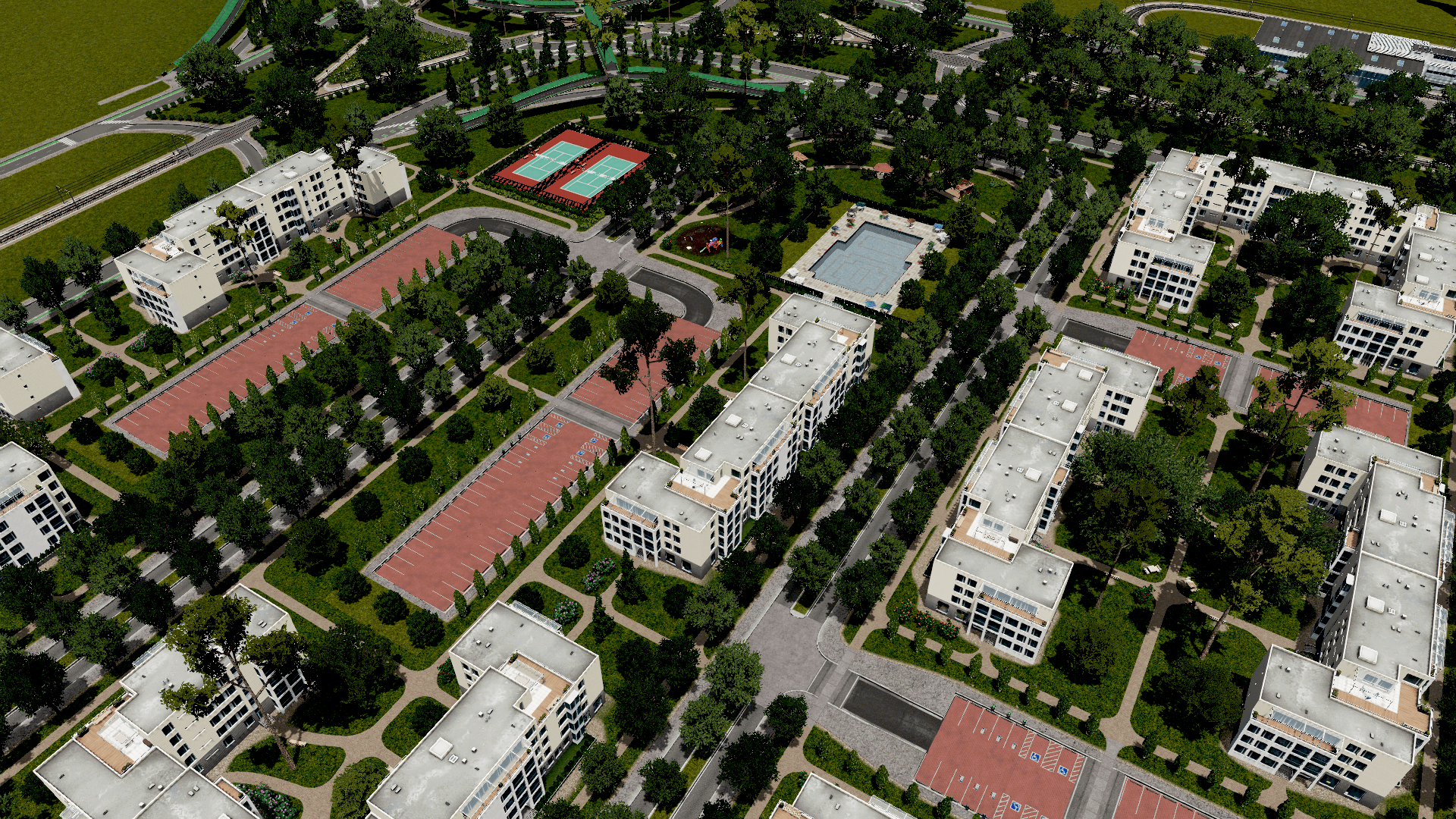 Simple Apartment Complex r/CitiesSkylines