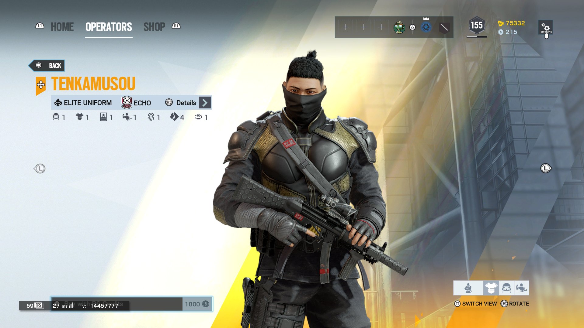 The ECHO ELITE skin is now available for purchase! r/Rainbow6