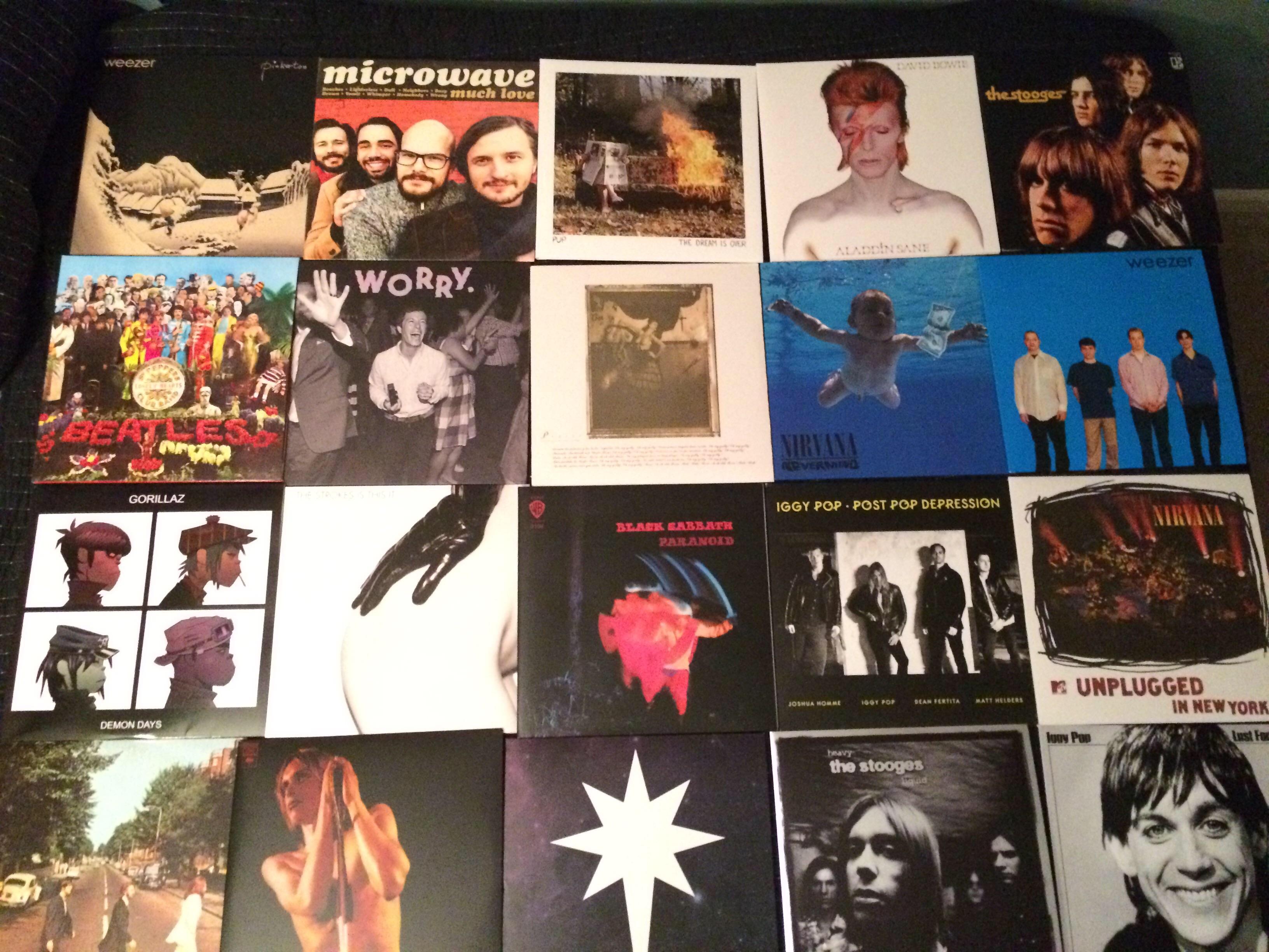 Picture of my record collection after a few months of collecting r/vinyl