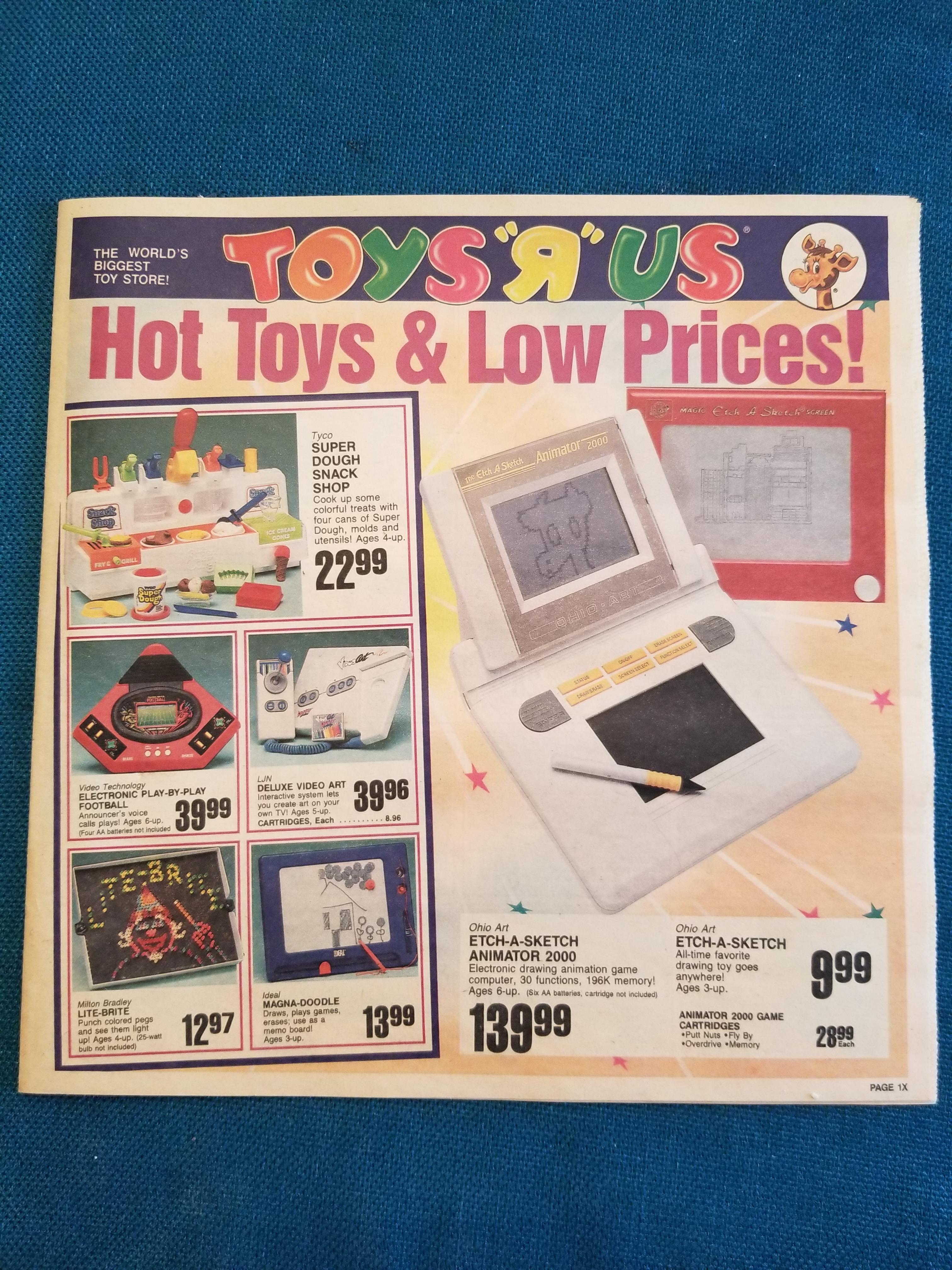 Toys "R" Us catalogue Nov. 7, 1988 r/nostalgia