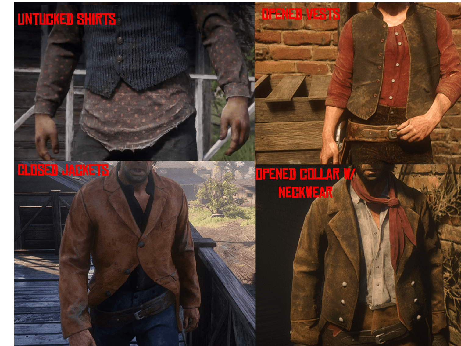 Clothes modifications we need in Red Dead Online 1 r/reddeadfashion