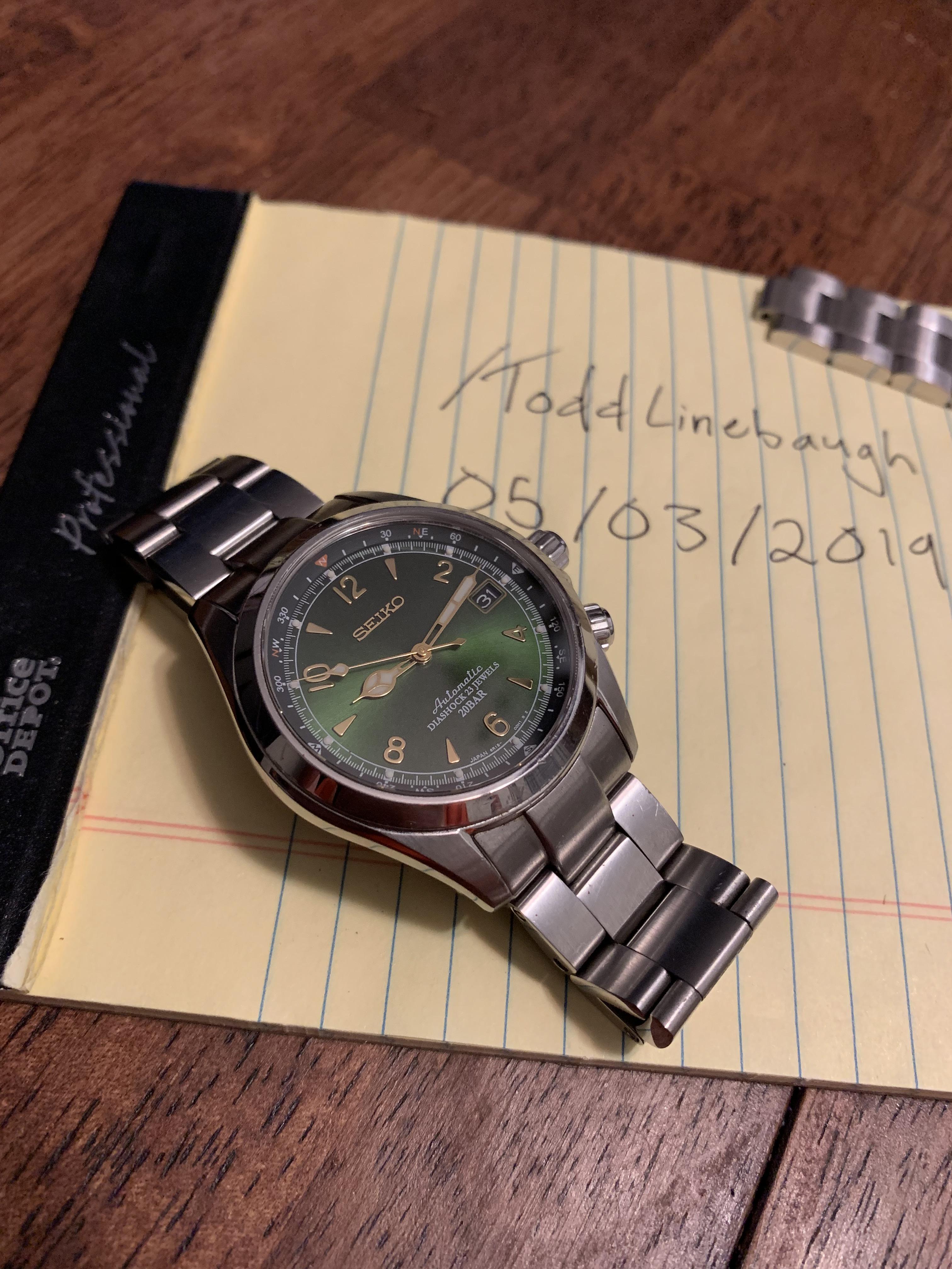 [WTS] Seiko SARB017 (Alpinist) w/ Strapcode Super 3D Oyster Bracelet